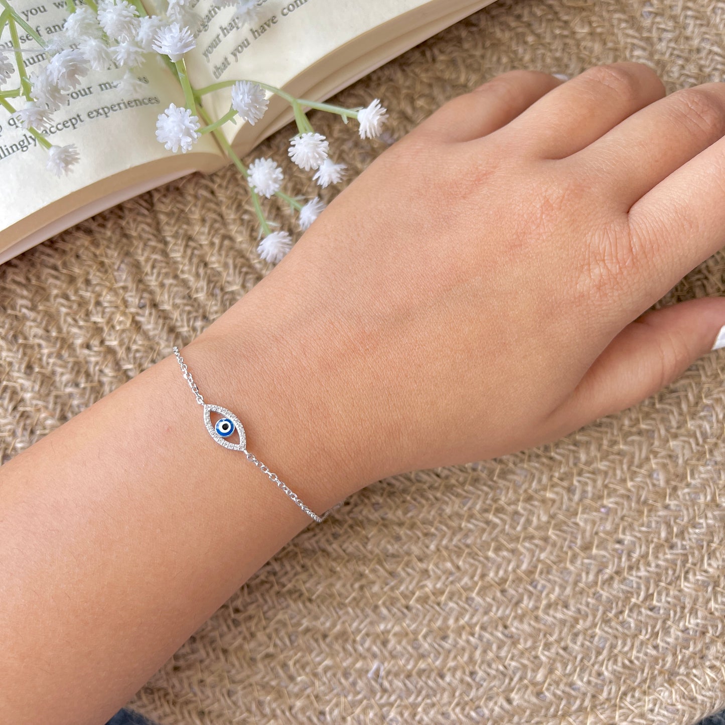 Evil Eye Bracelet 925 Silver