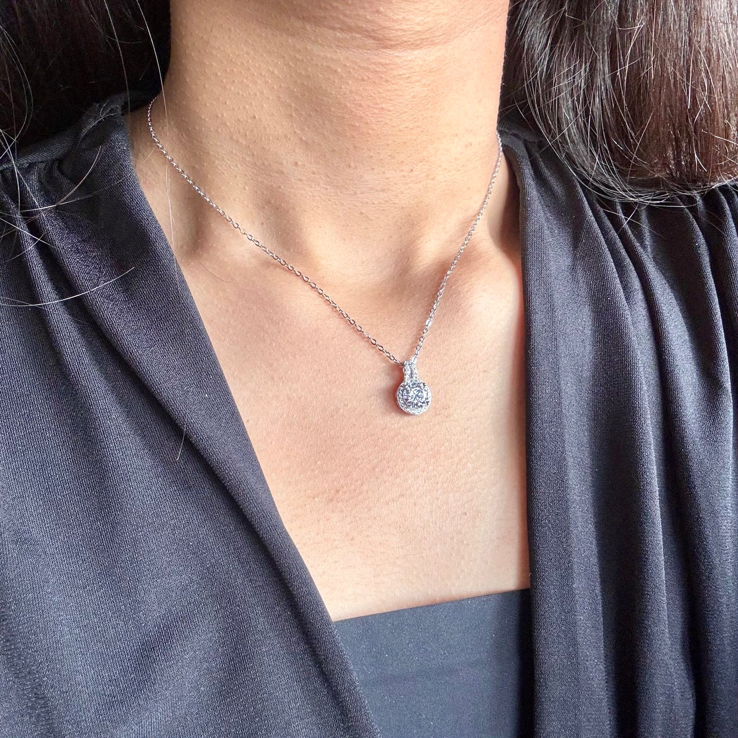 Solitiare Necklace 925 Silver