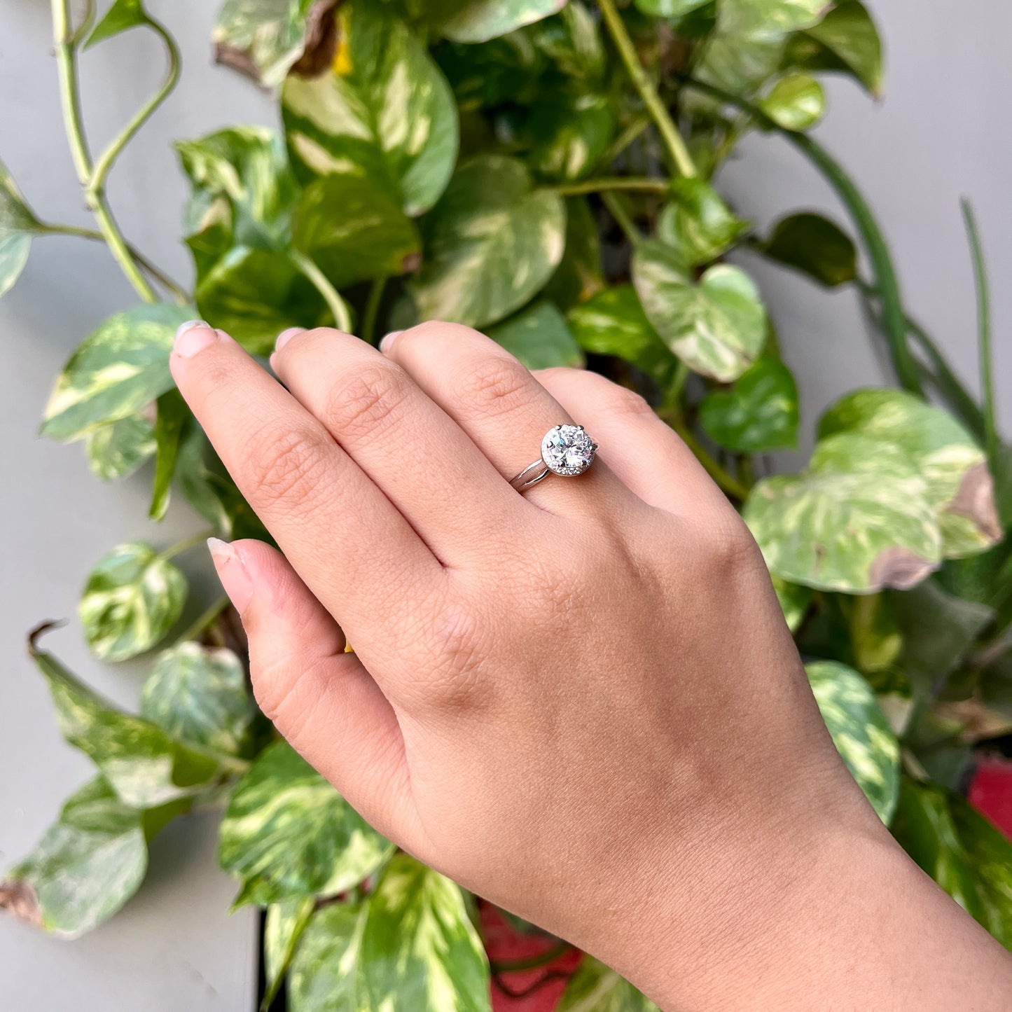 Eternity Solitiare Ring 925 Silver