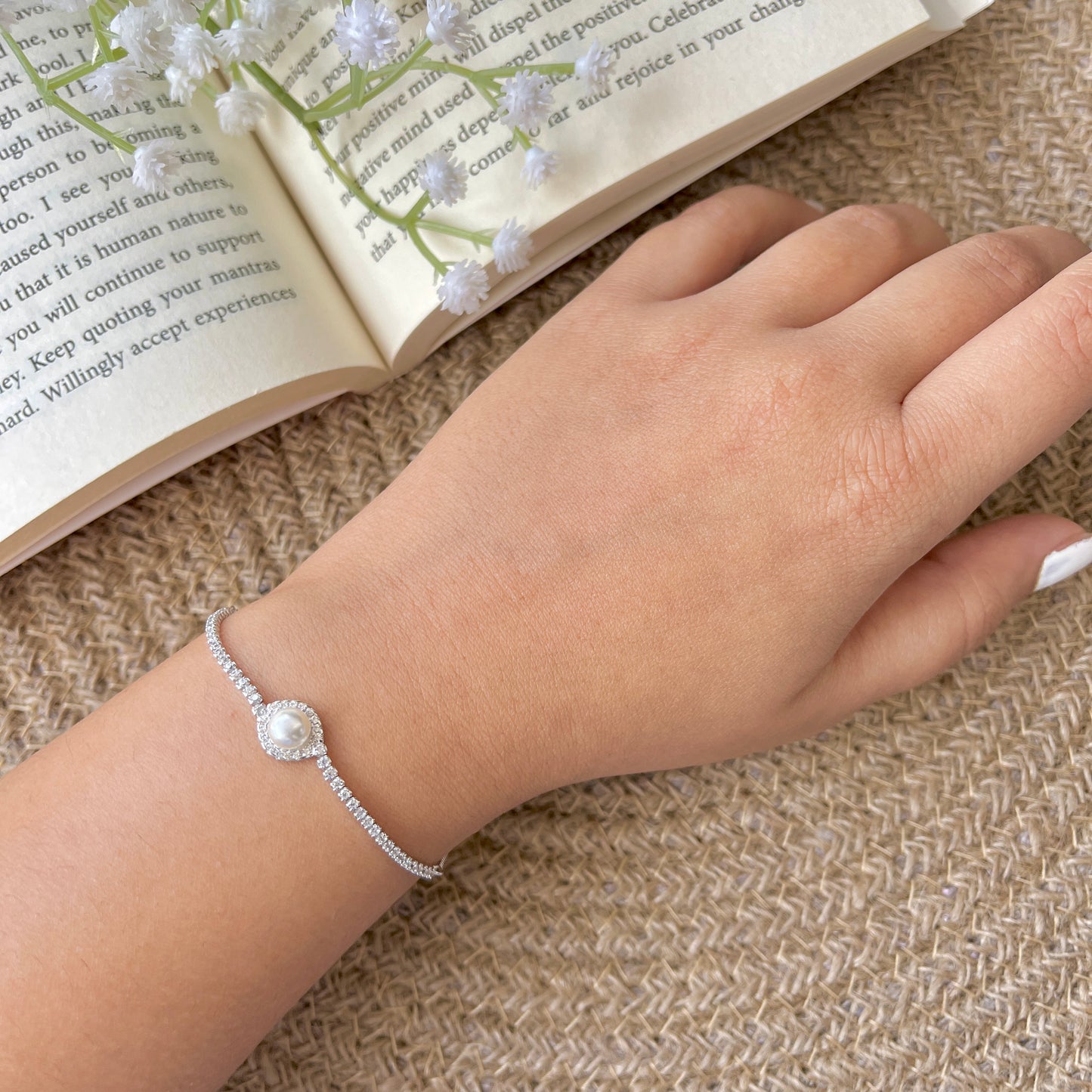 Luna Pearl Bracelet 925 Silver