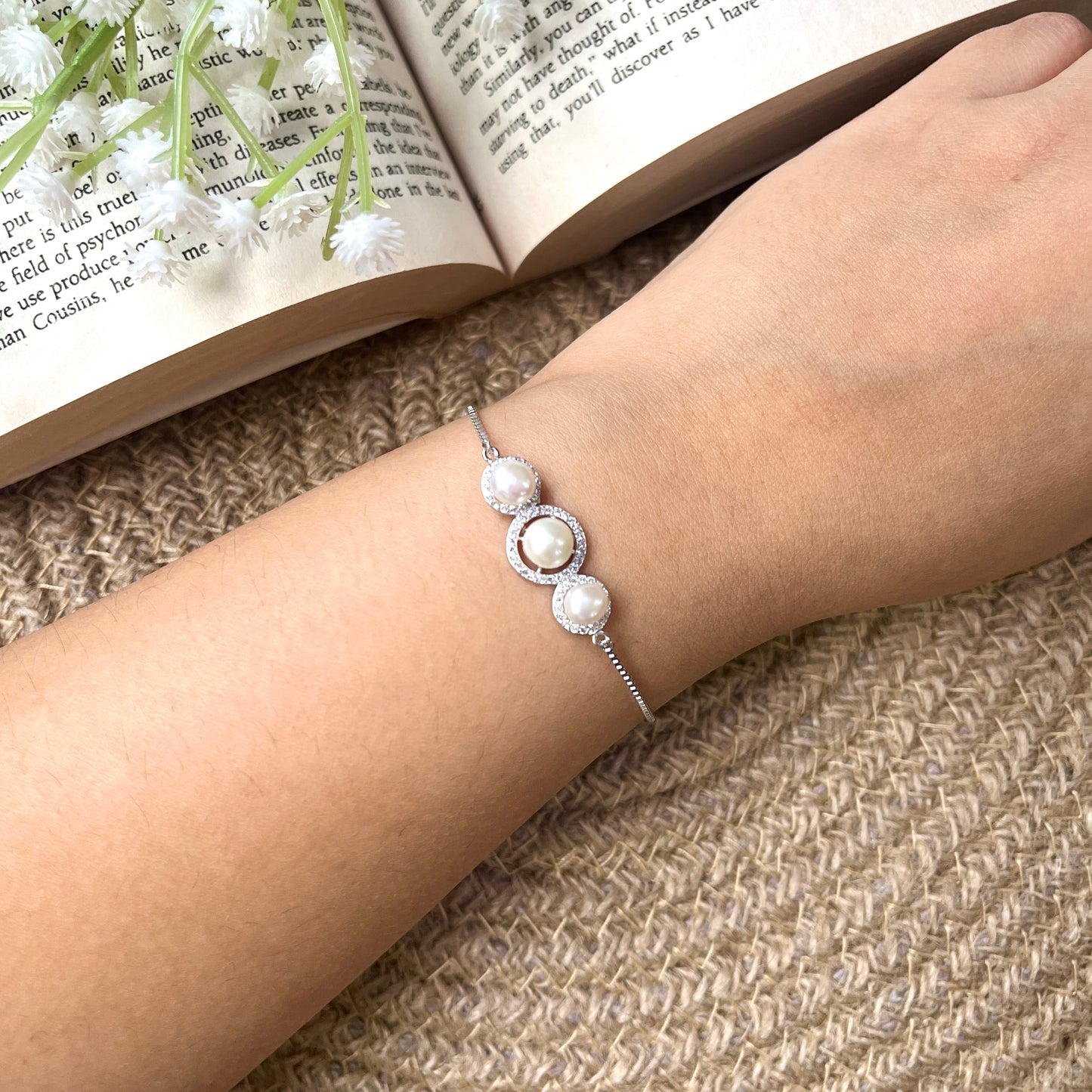 Luna Pearl Bracelet 925 Silver