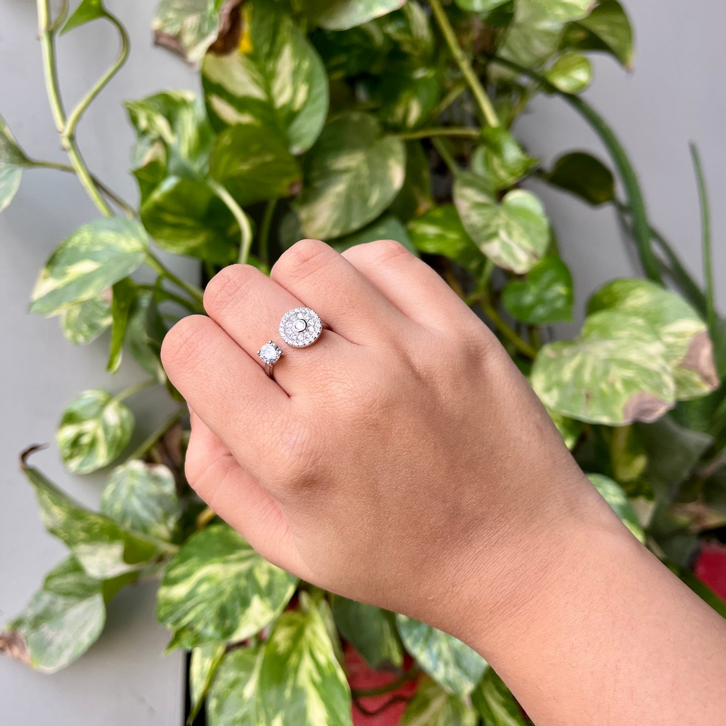 Halo Ring 925 Silver