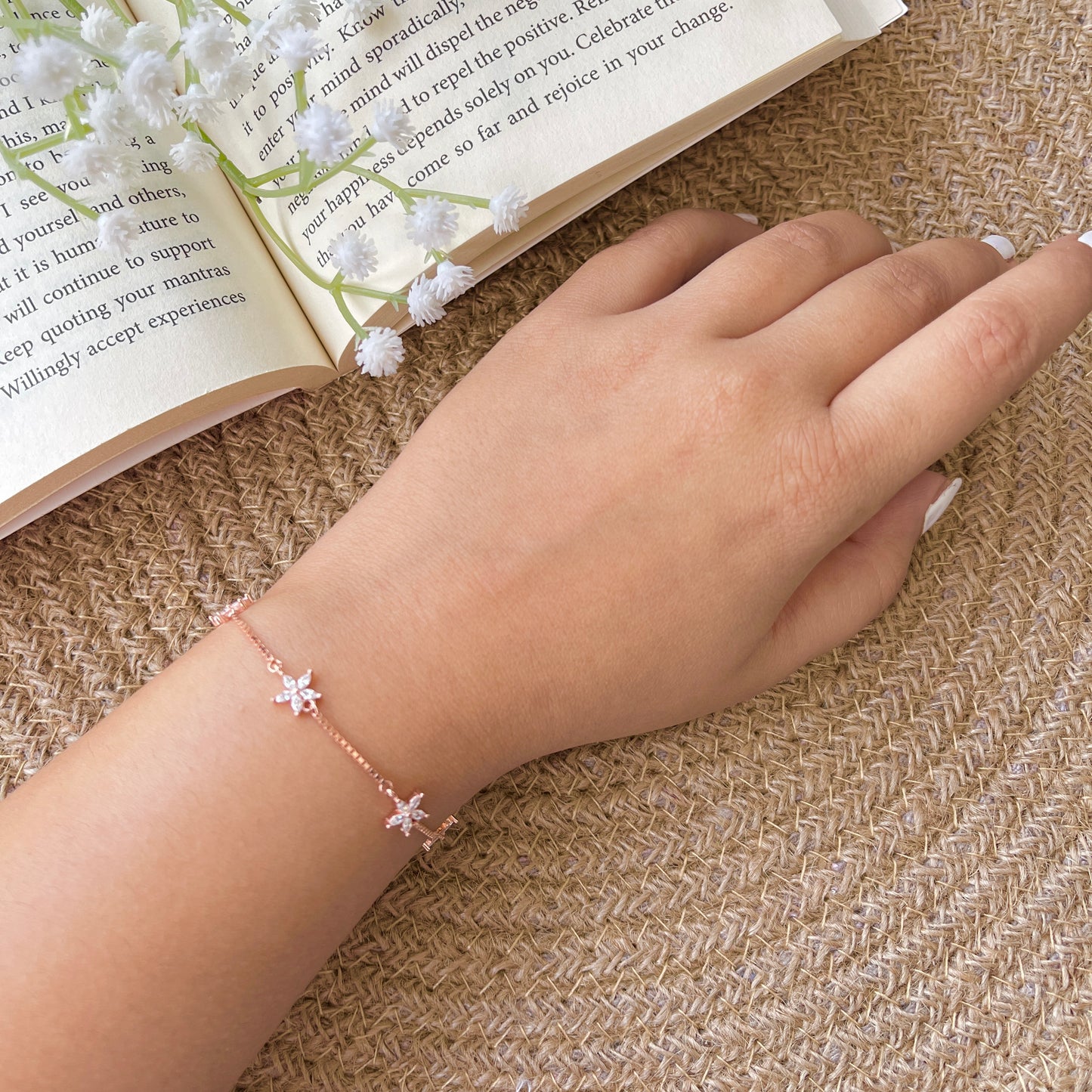 Everly Bracelet Rosegold Plated 925 Silver