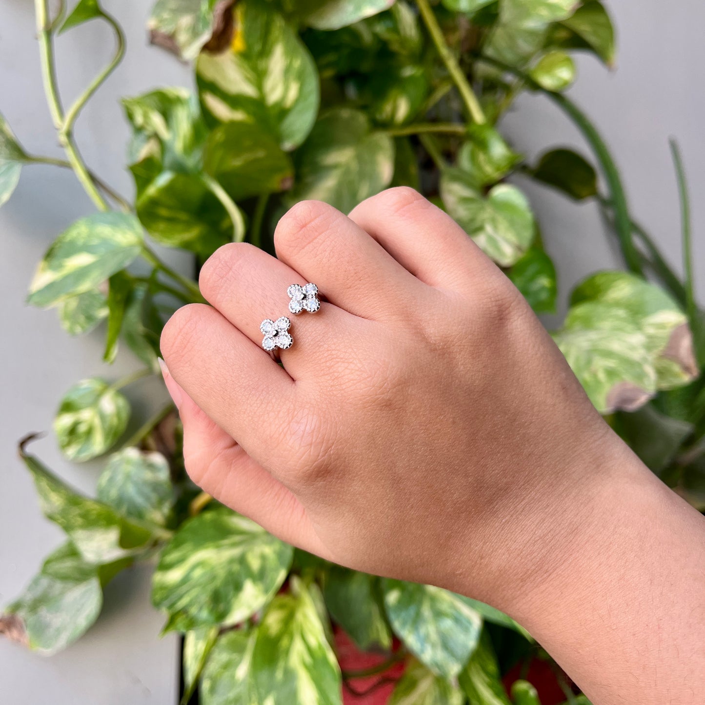 Clover Ring 925 Silver