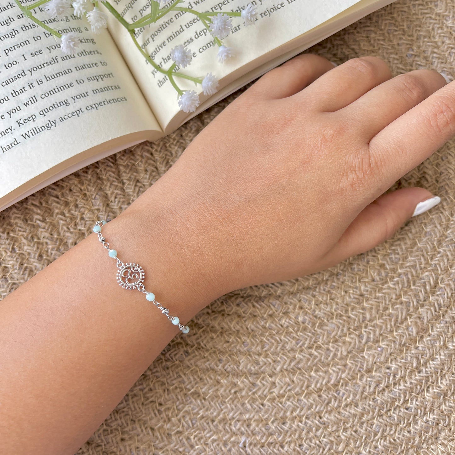 Om Bracelet 925 Silver