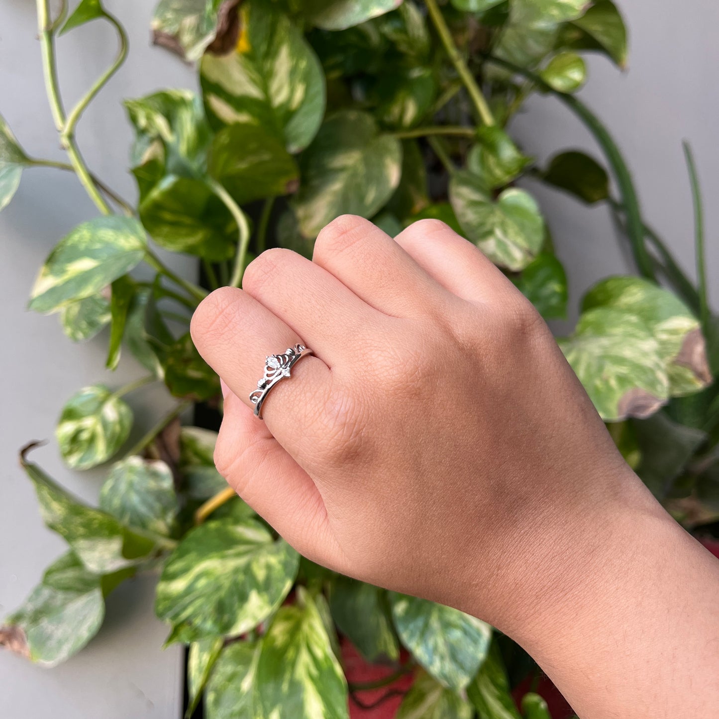 Princess Crown Ring 925 Silver