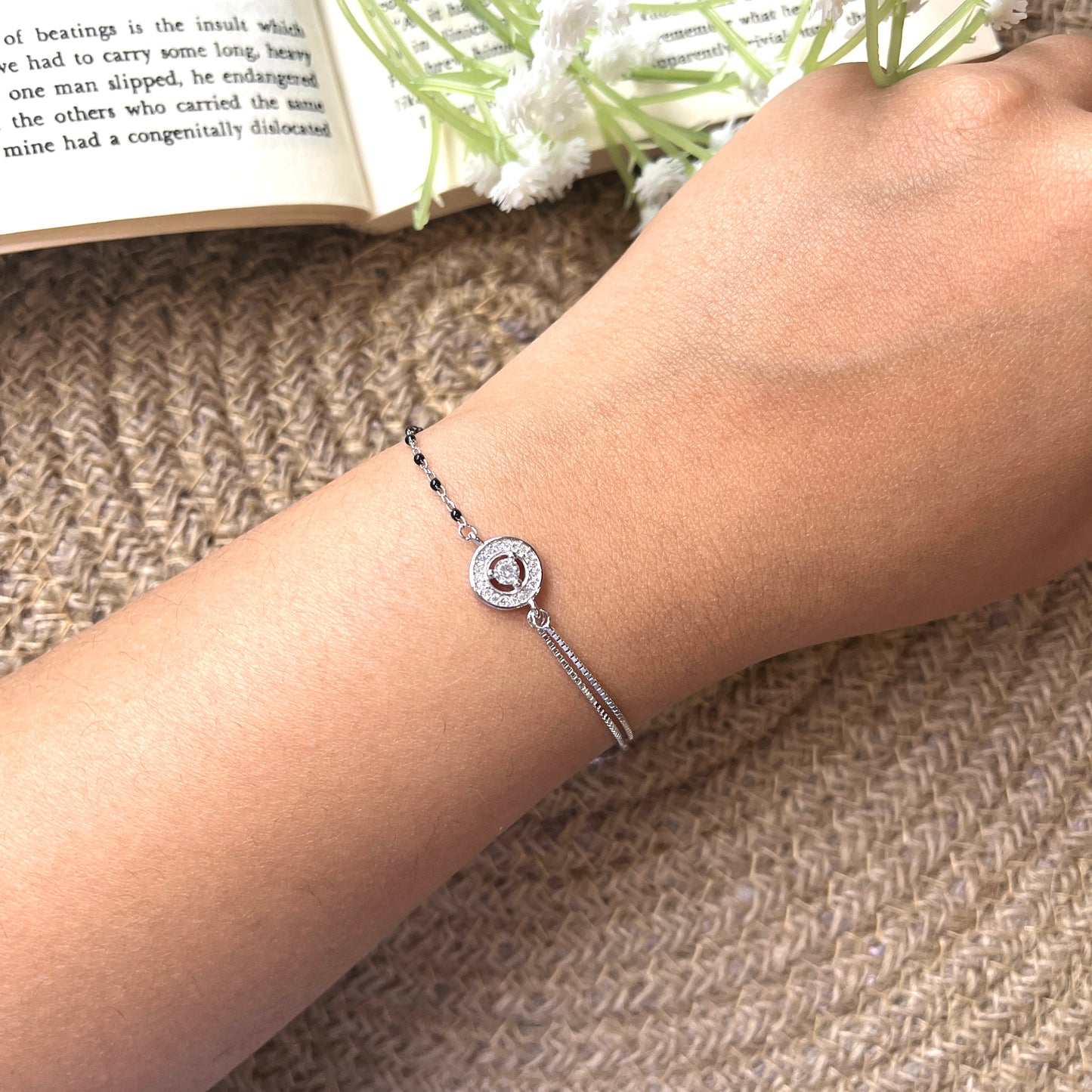 Adriana Mangalsutra Bracelet 925 Silver