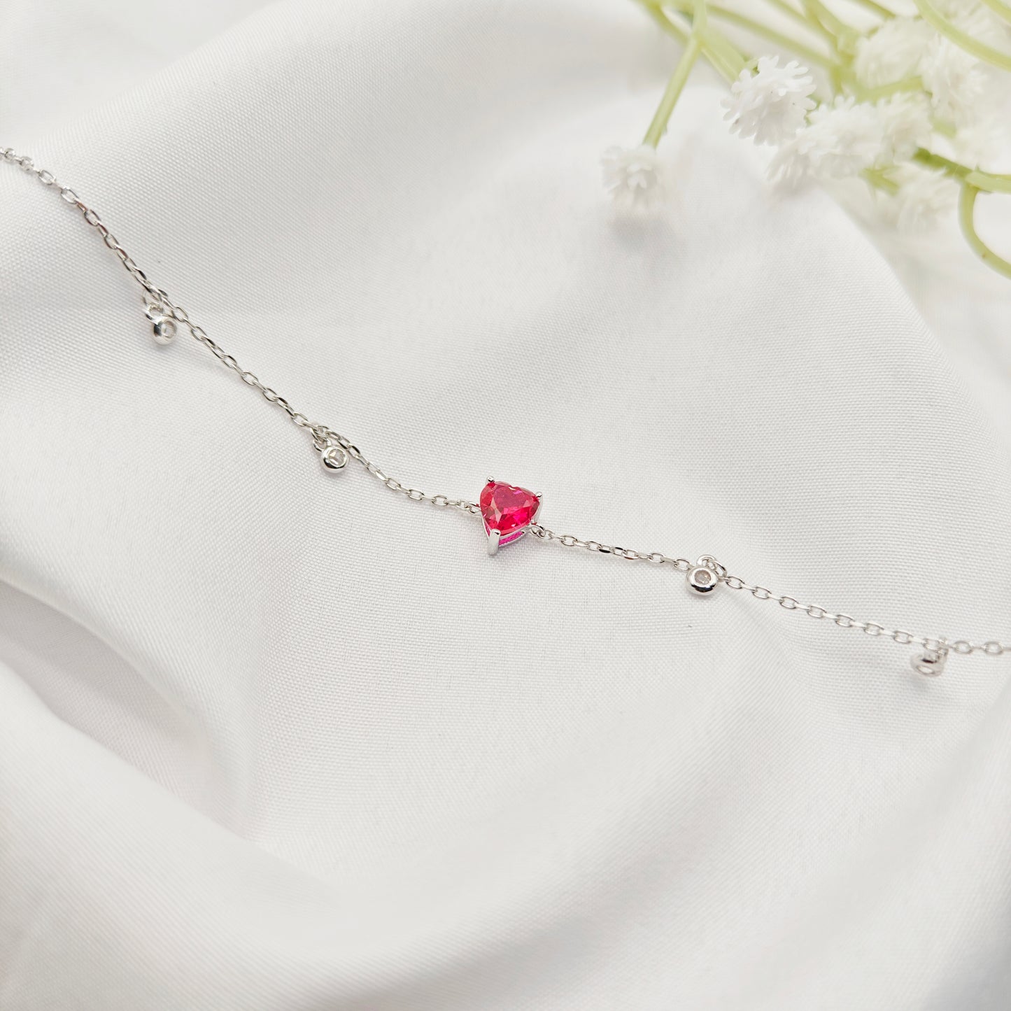 Rare Love Heart Bracelet 925 Silver