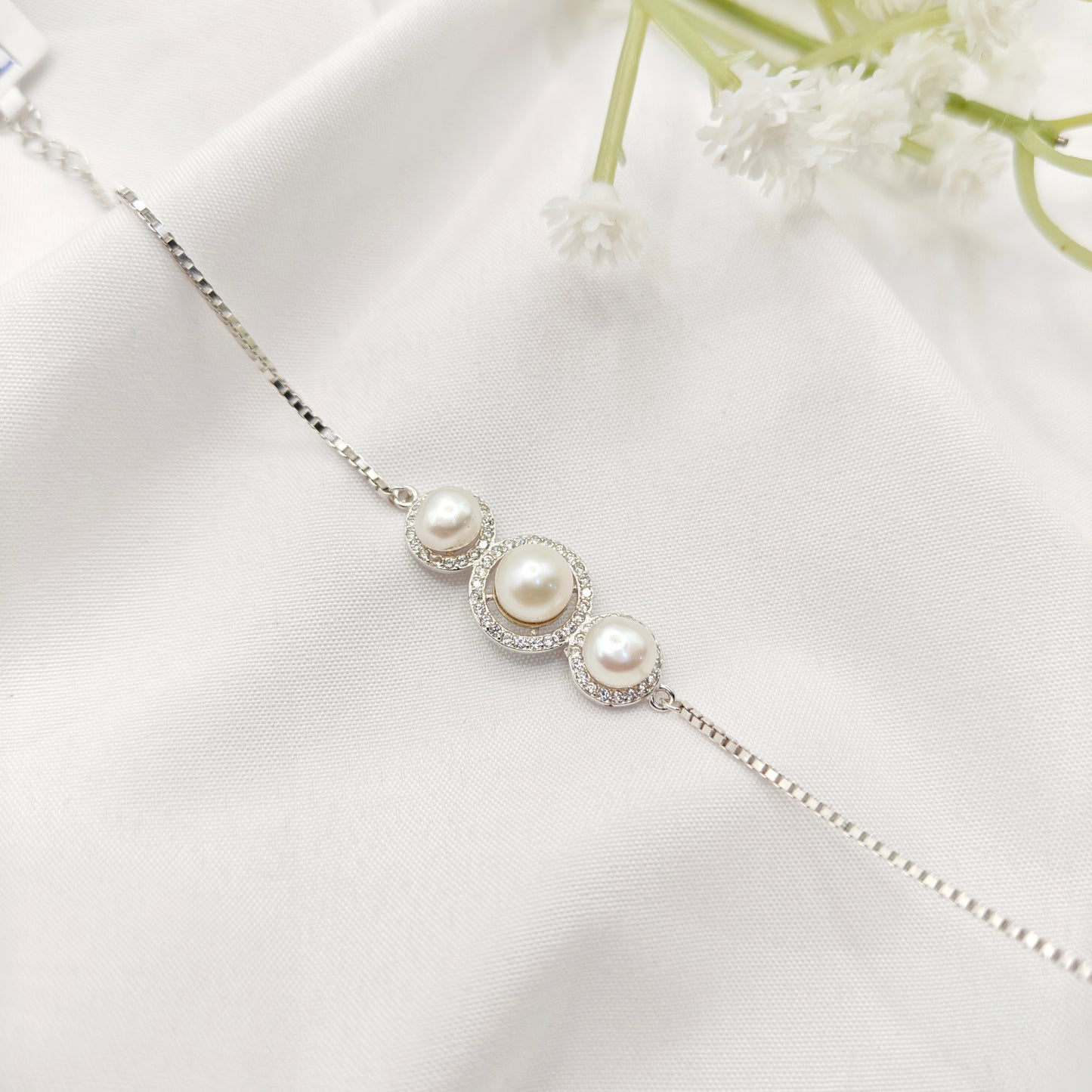 Luna Pearl Bracelet 925 Silver