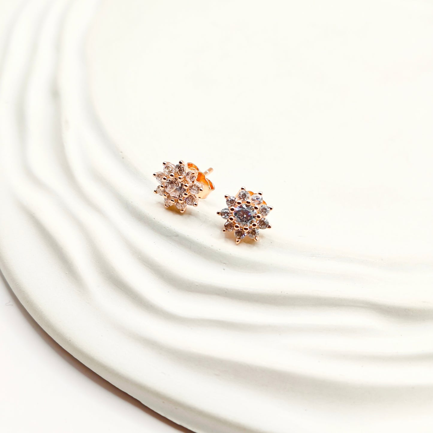 Daisy Rosegold Plated Jewellery Set 925 silver