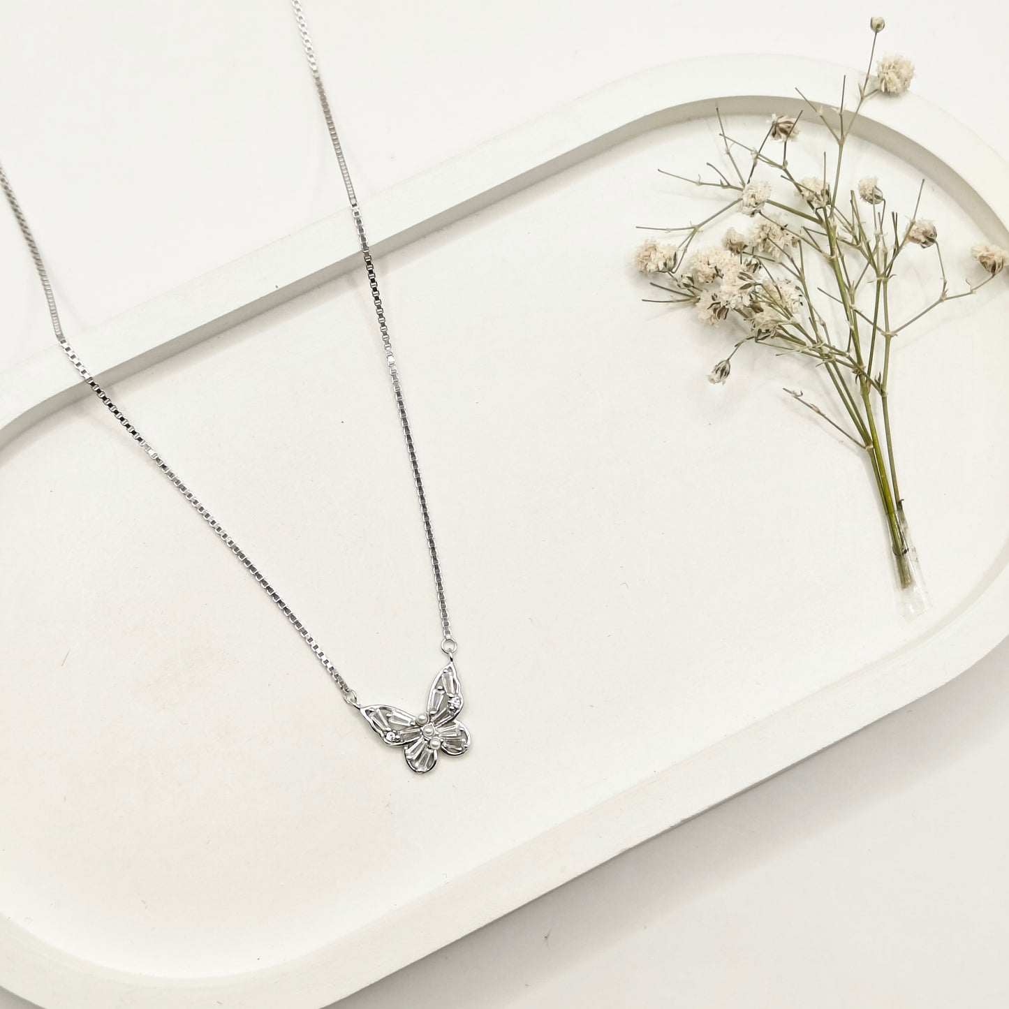 Butterfly Necklace 925 Silver