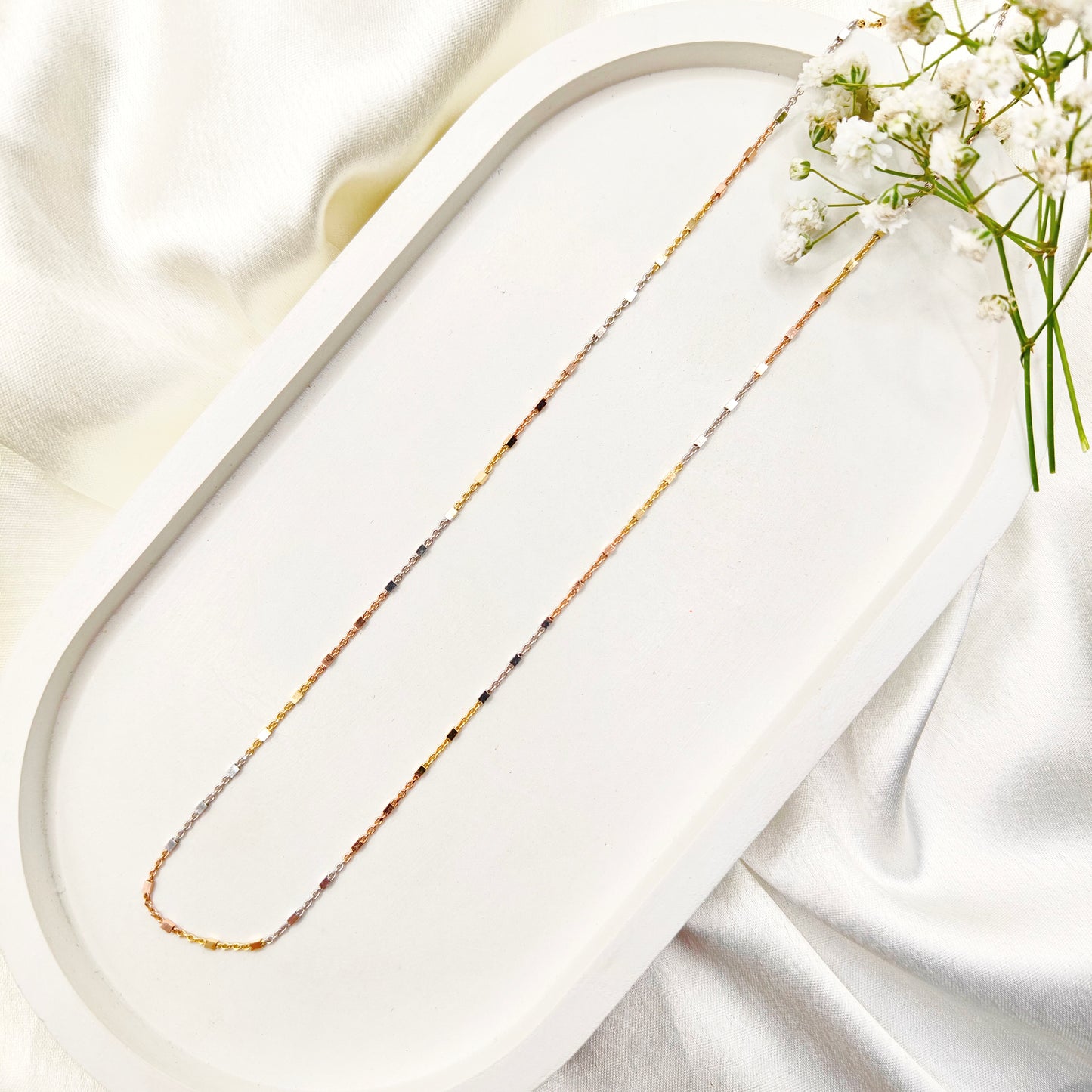 Shae Three-Tone Chain 925 Silver