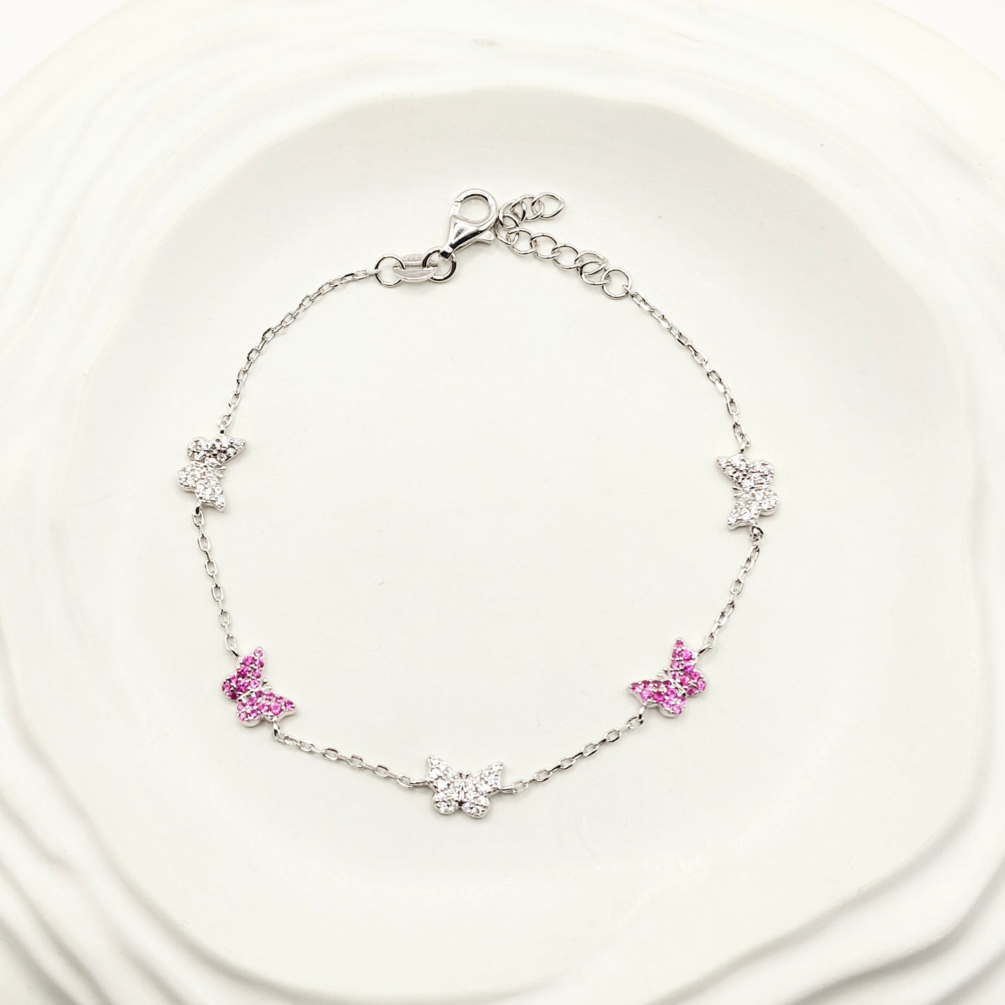Butterfly Bracelet 925 Silver