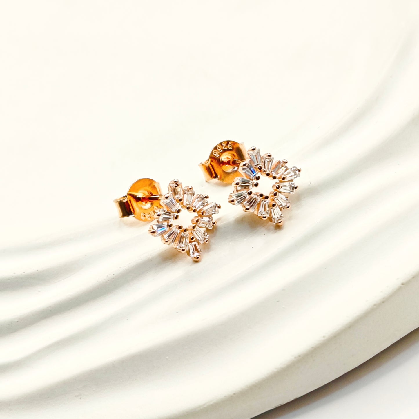 Hannah Jewellery Set Rosegold Plated 925 Silver