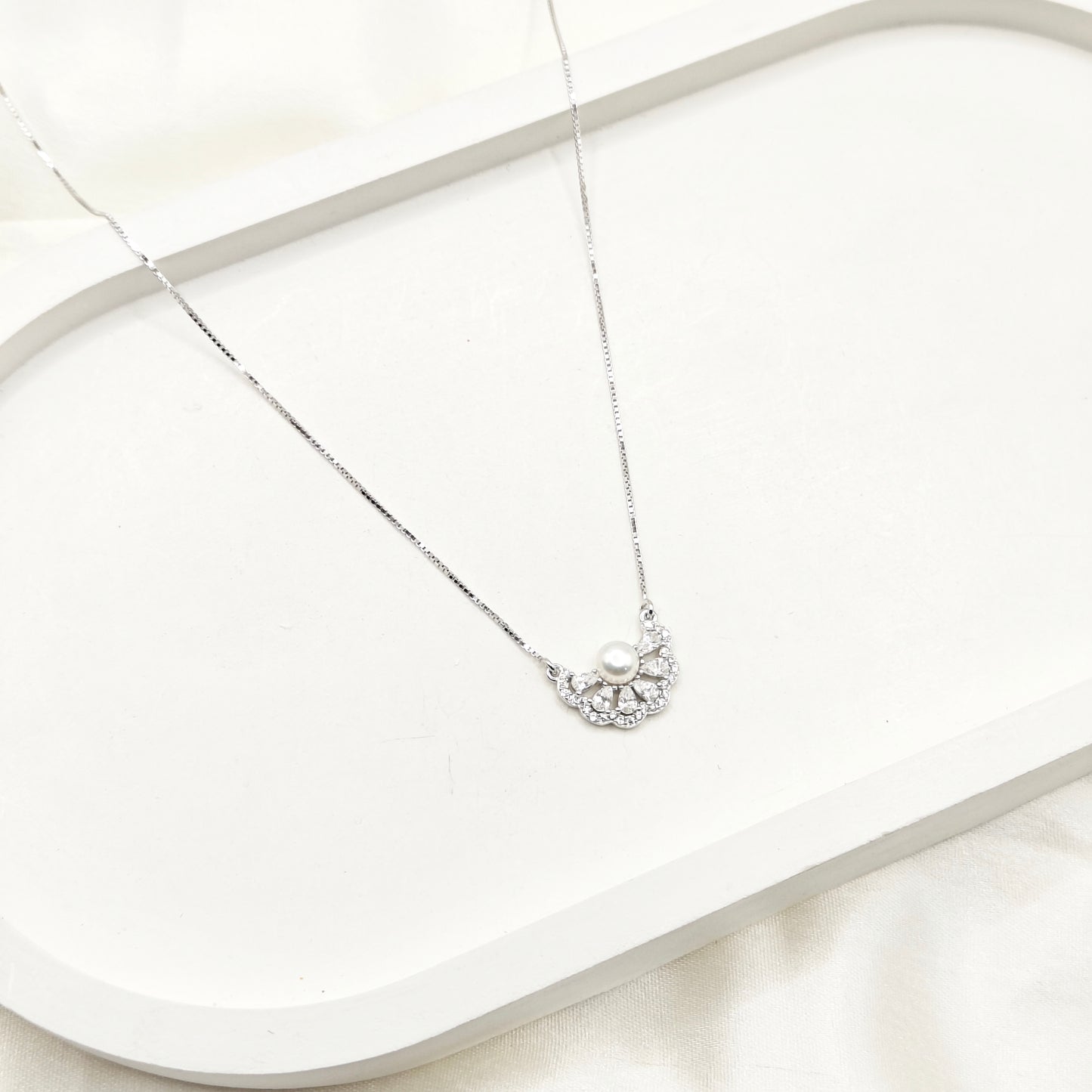Fian Pearl Necklace 925 Silver