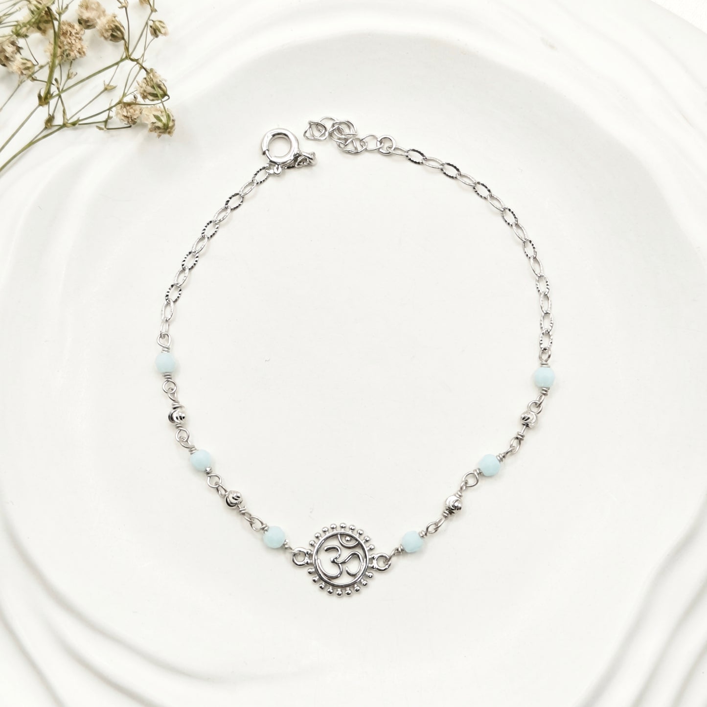 Om Bracelet 925 Silver