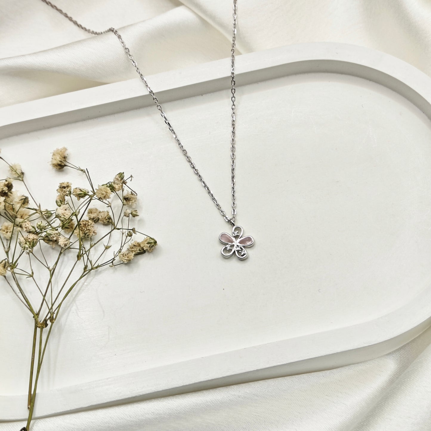 Fluer Necklace 925 Silver