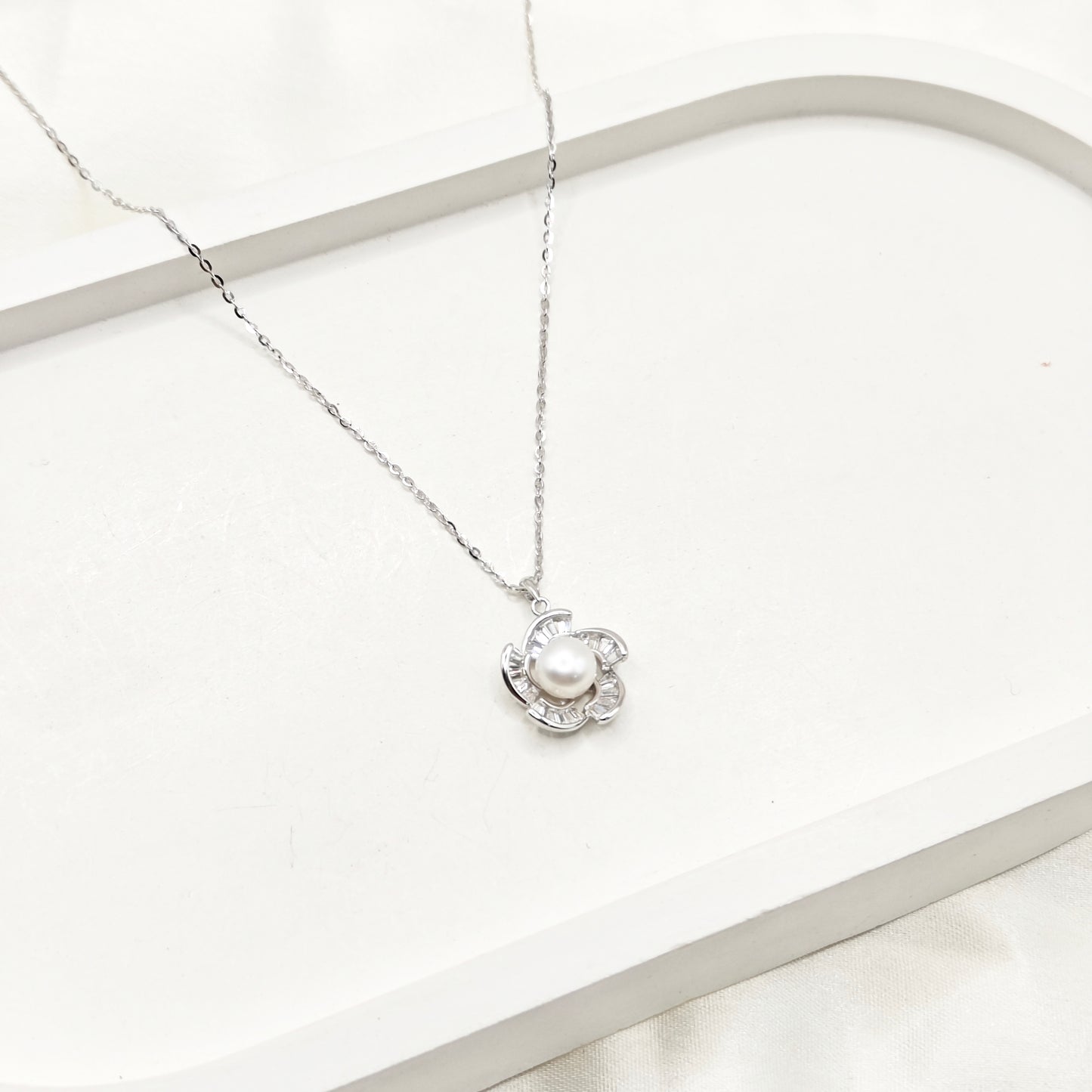Pearl Necklace 925 Silver