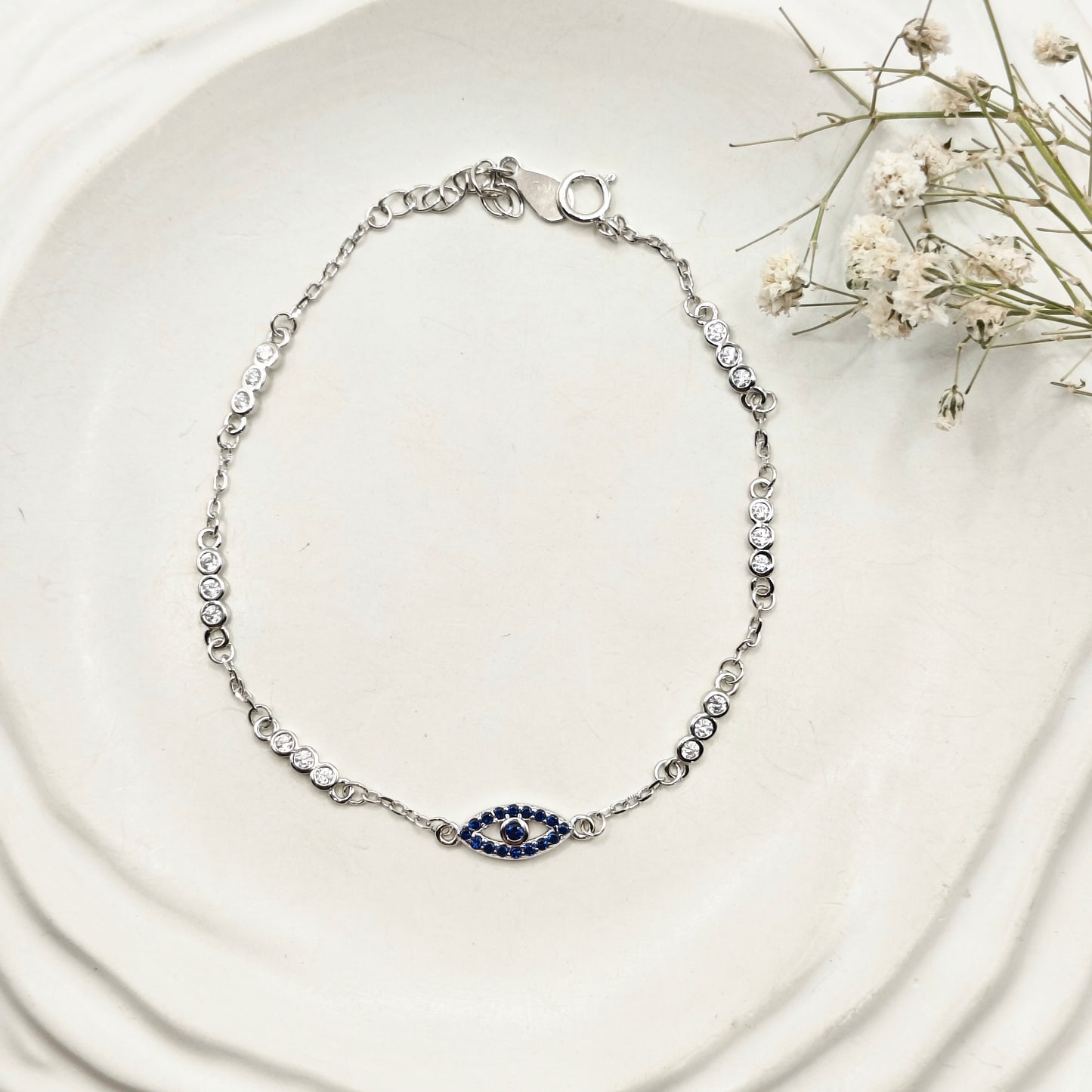 Evil Eye Bracelet 925 Silver