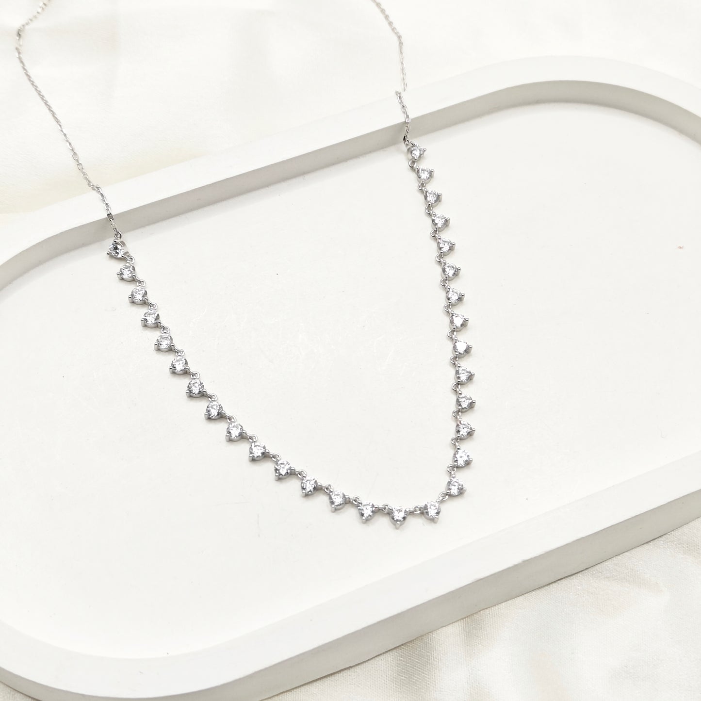 Tennis Necklace 925 Silver
