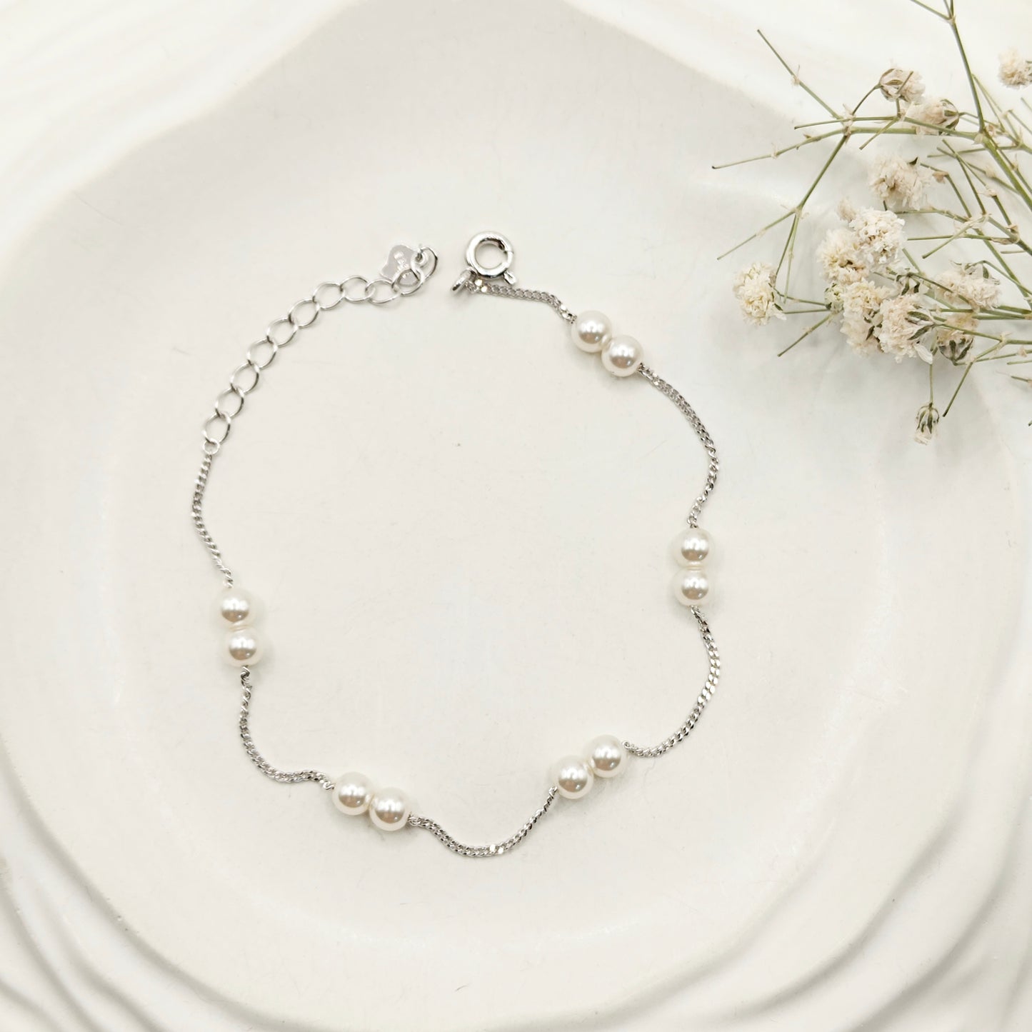 Pearl Bracelet 925 Silver