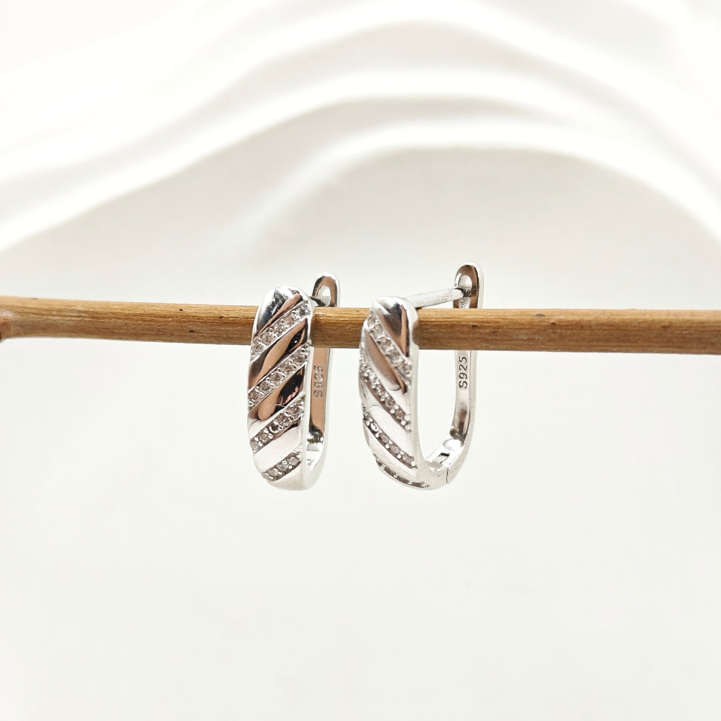 Mia Hoop Earrings 925 Silver