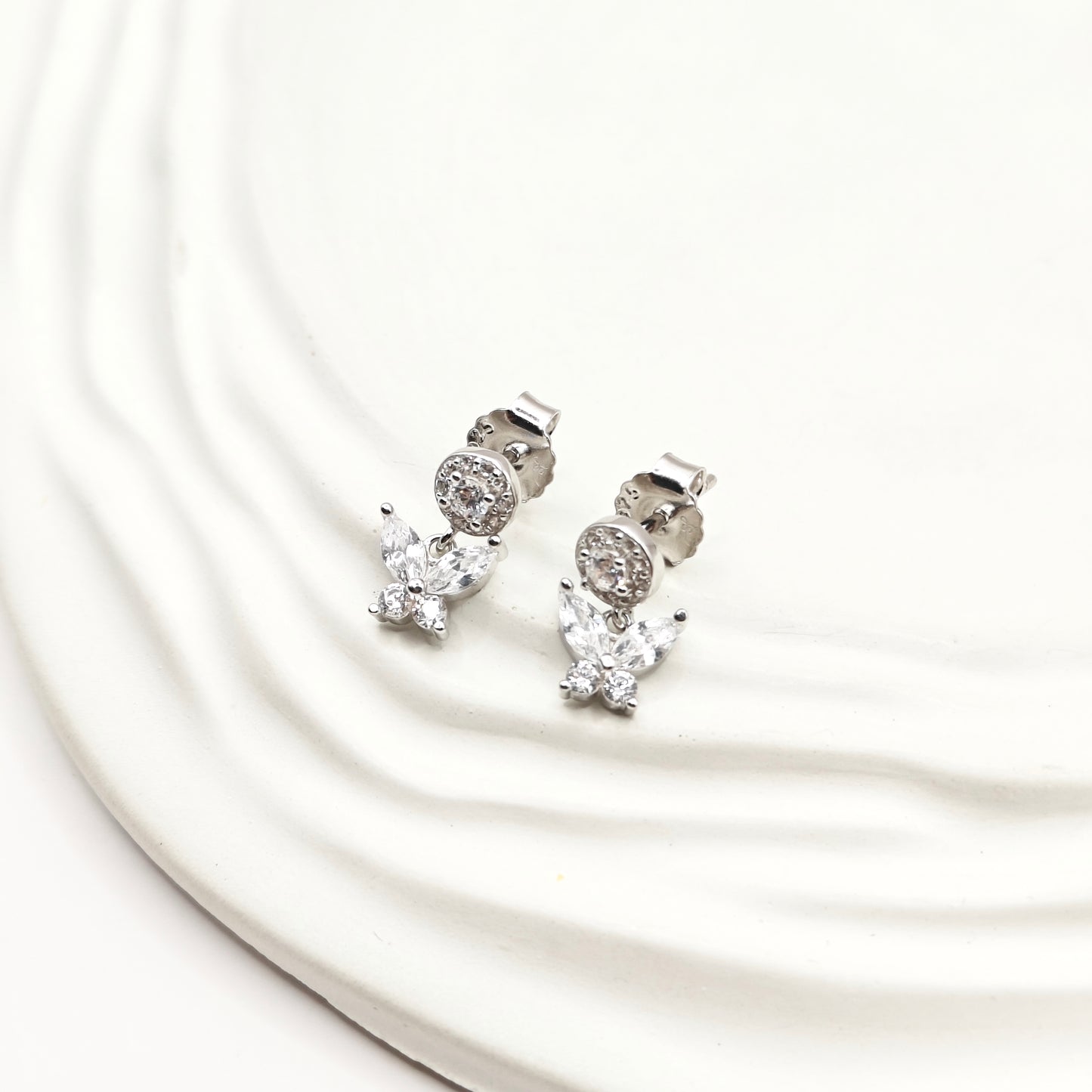 Butterfly Layered Jewellery Set 925 Silver