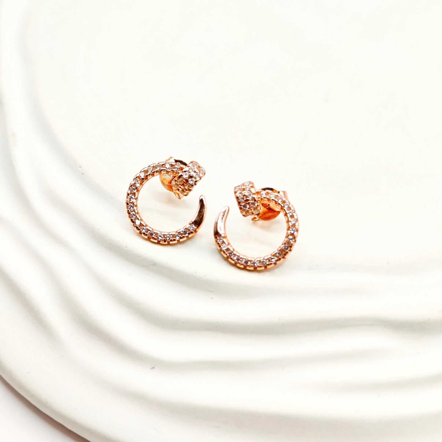 Cicilia Rosegold Plated Jewellery Set 925 silver