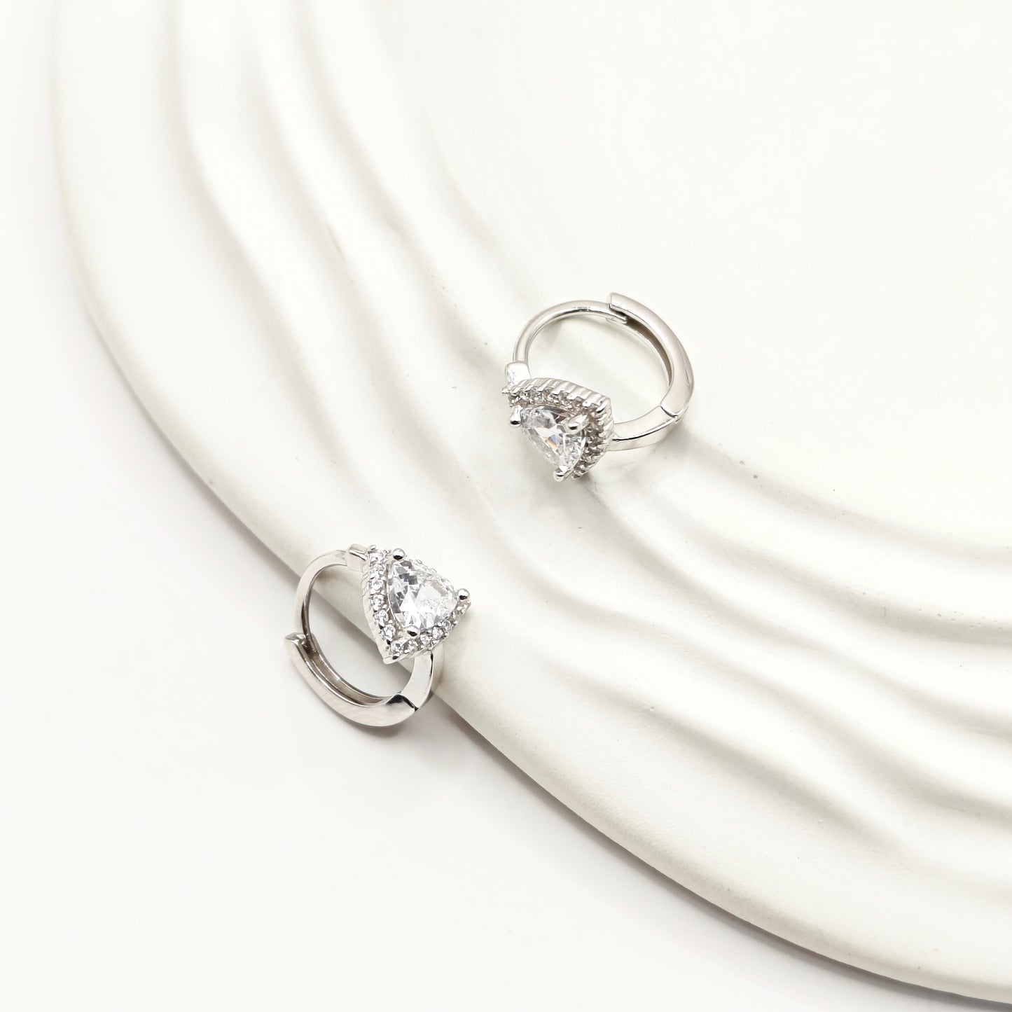 Trinity Hoop Earrings 925 Silver