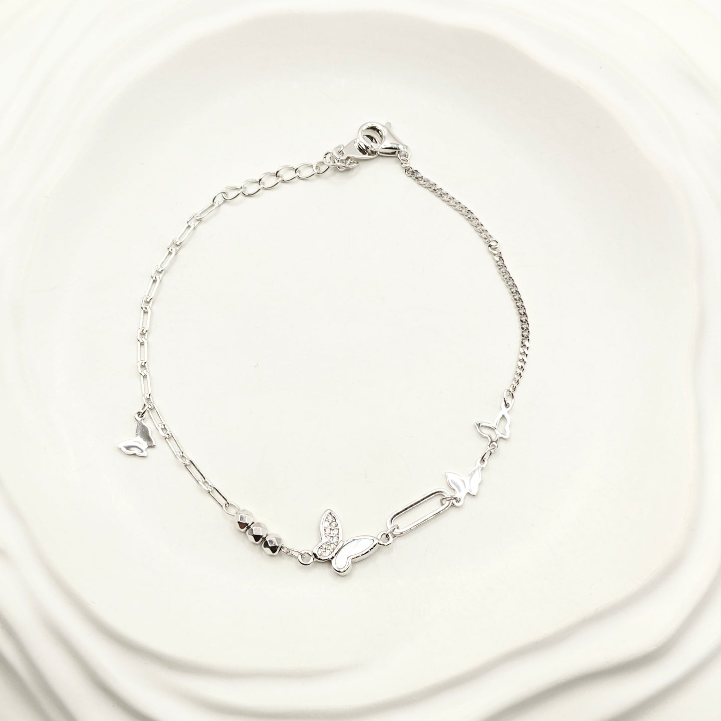 Butterfly Bracelet 925 Silver