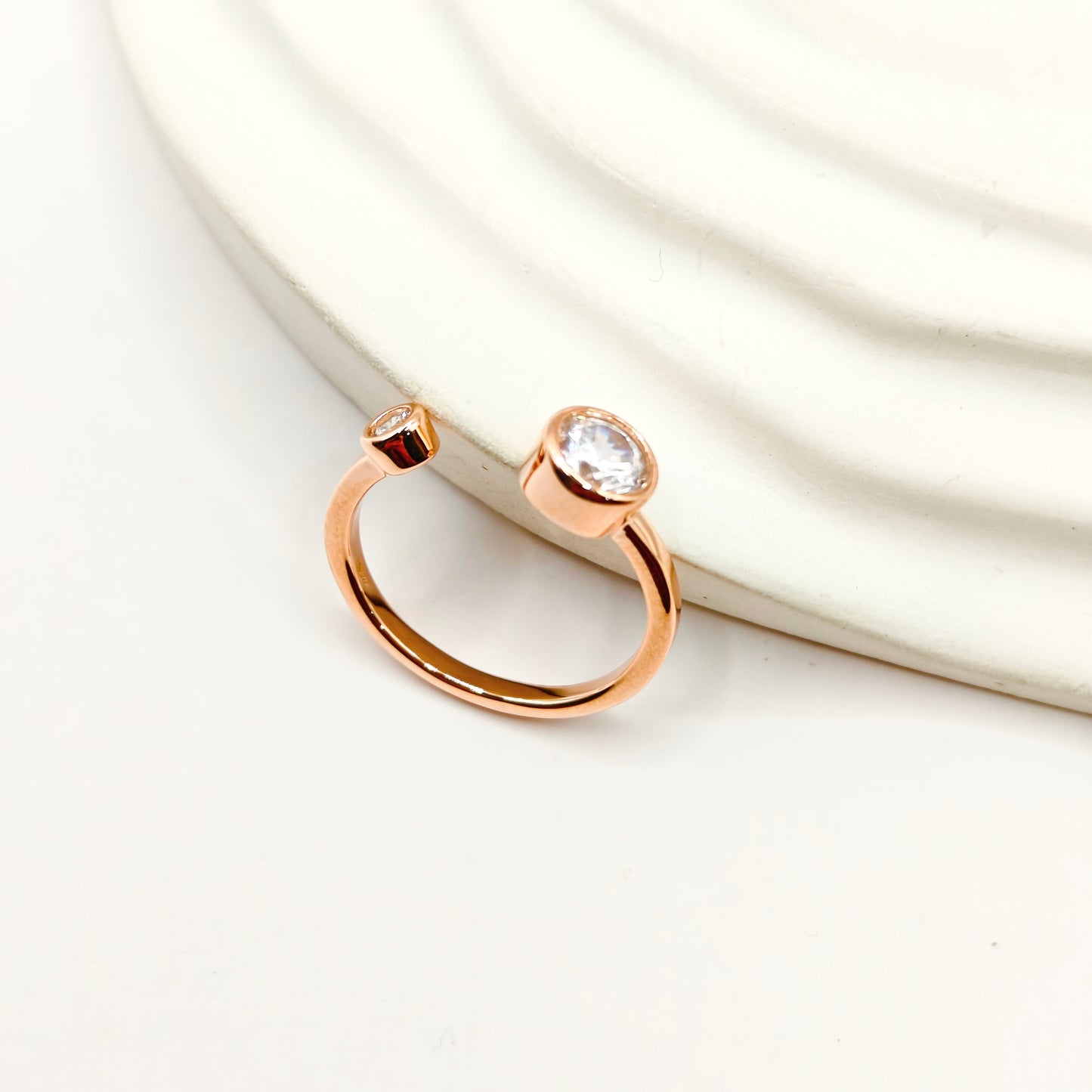 Hovery Rosegold Ring 925 Silver