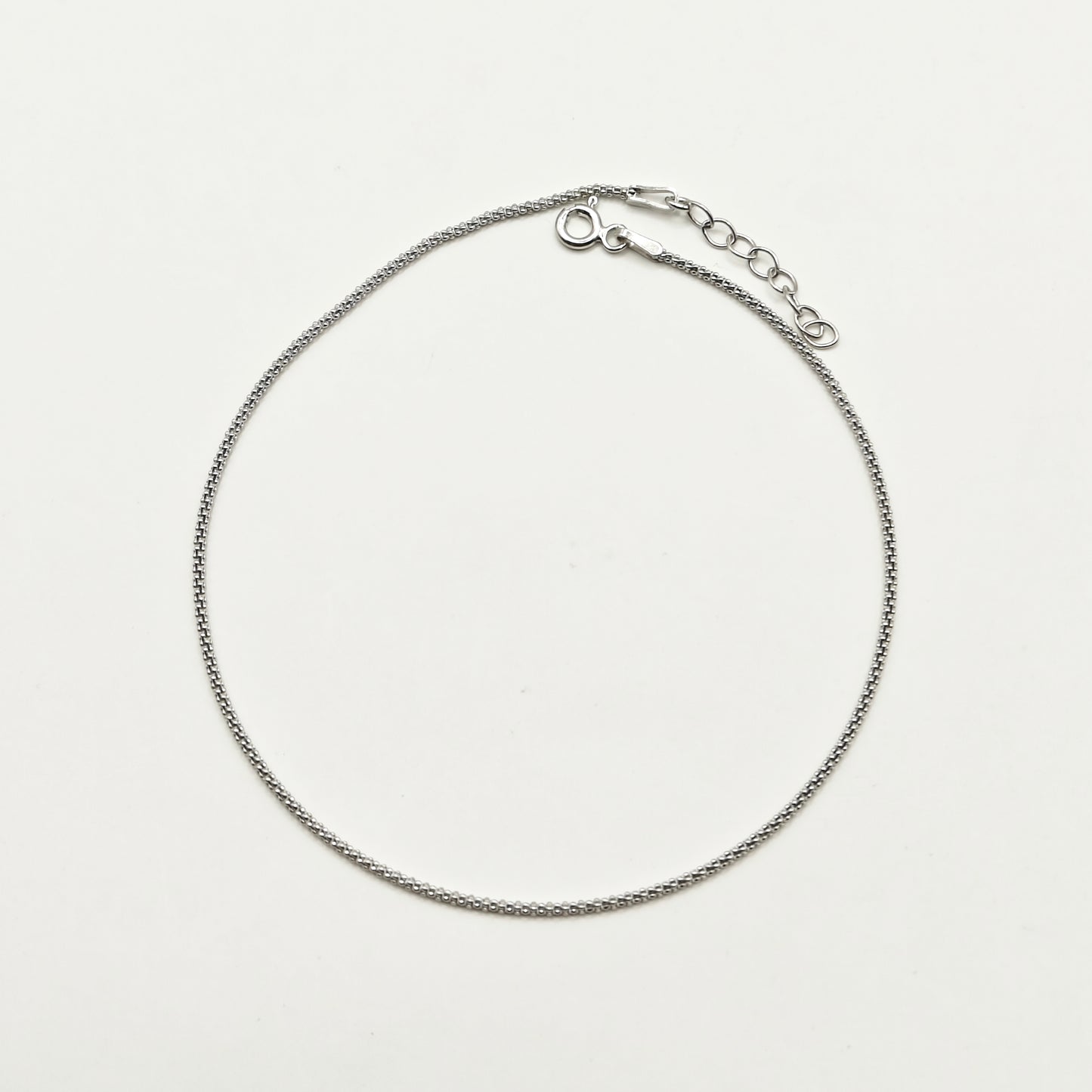 Curb Anklet 925 Silver