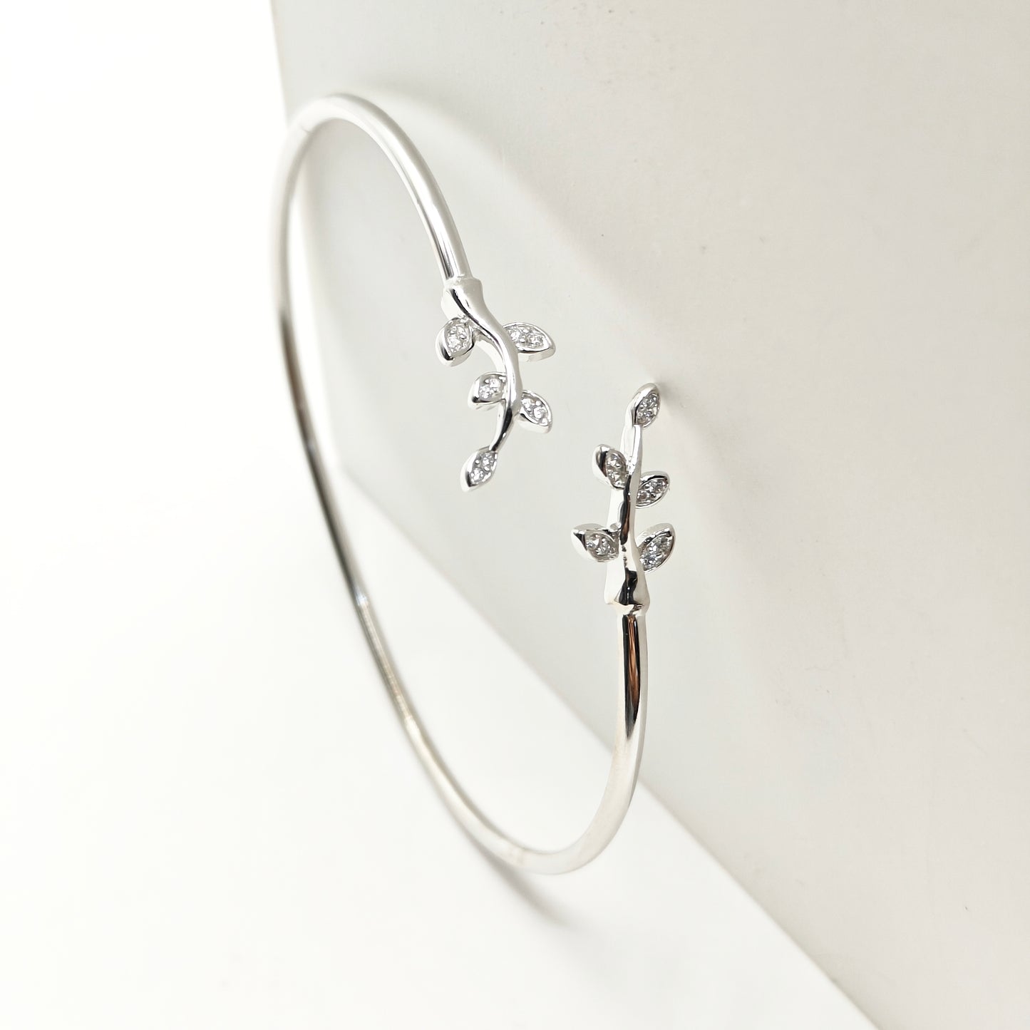 Leaf Cuff Bracelet 925 Silver