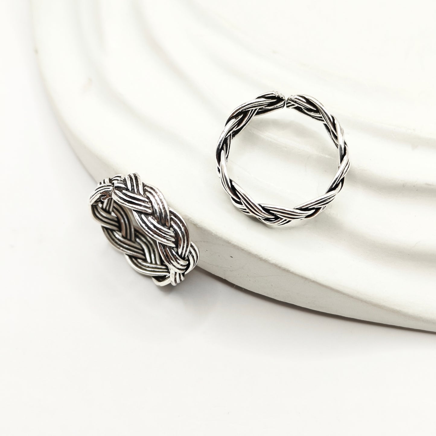 Braided Toering 925 Silver