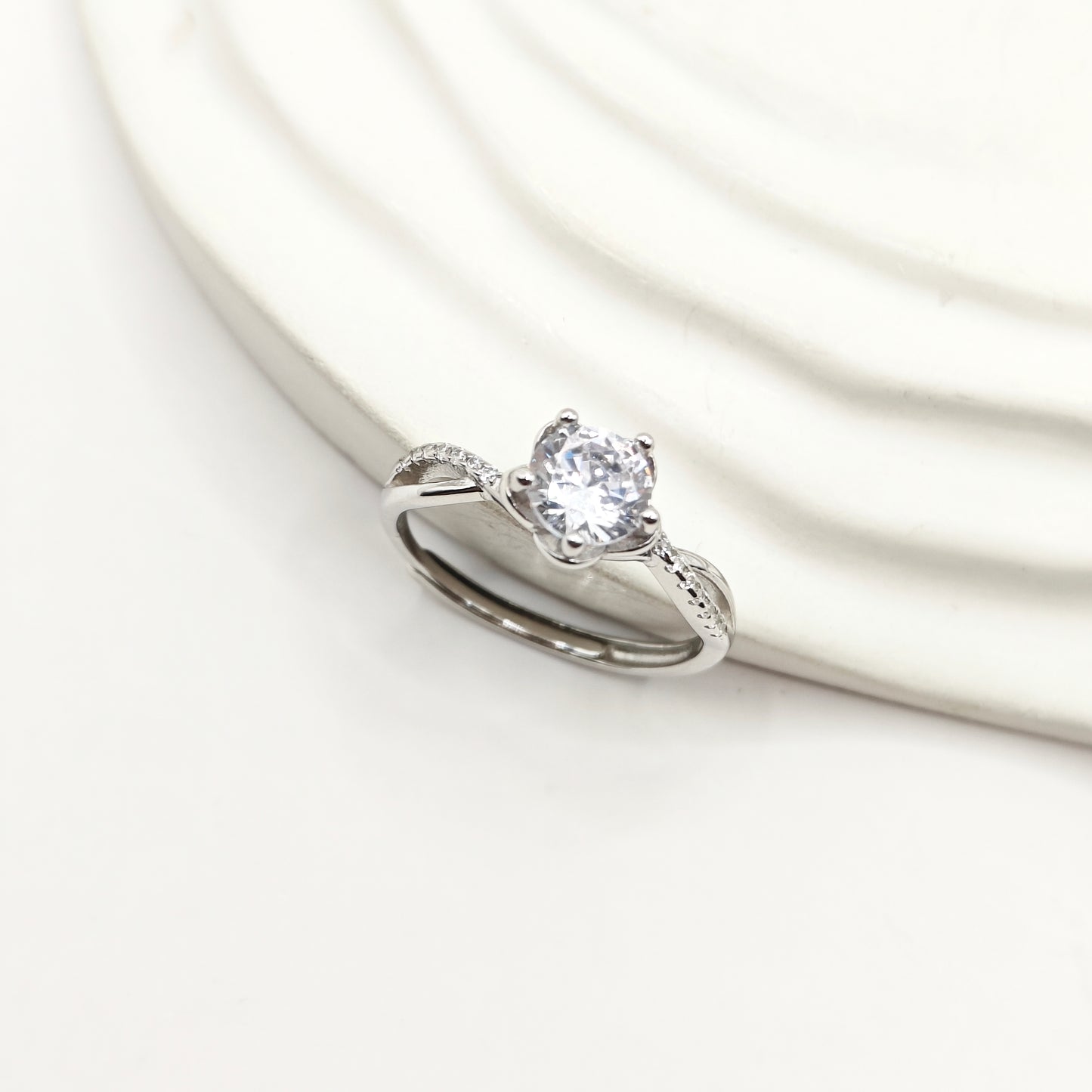 Solitaire Ring 925 Silver