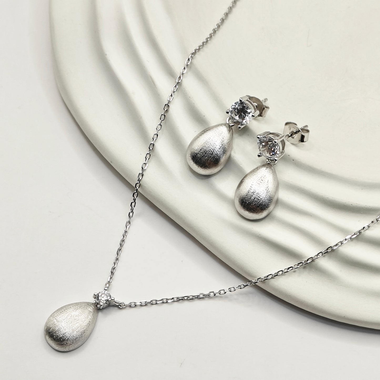 Celine Jewellery Set 925 Silver