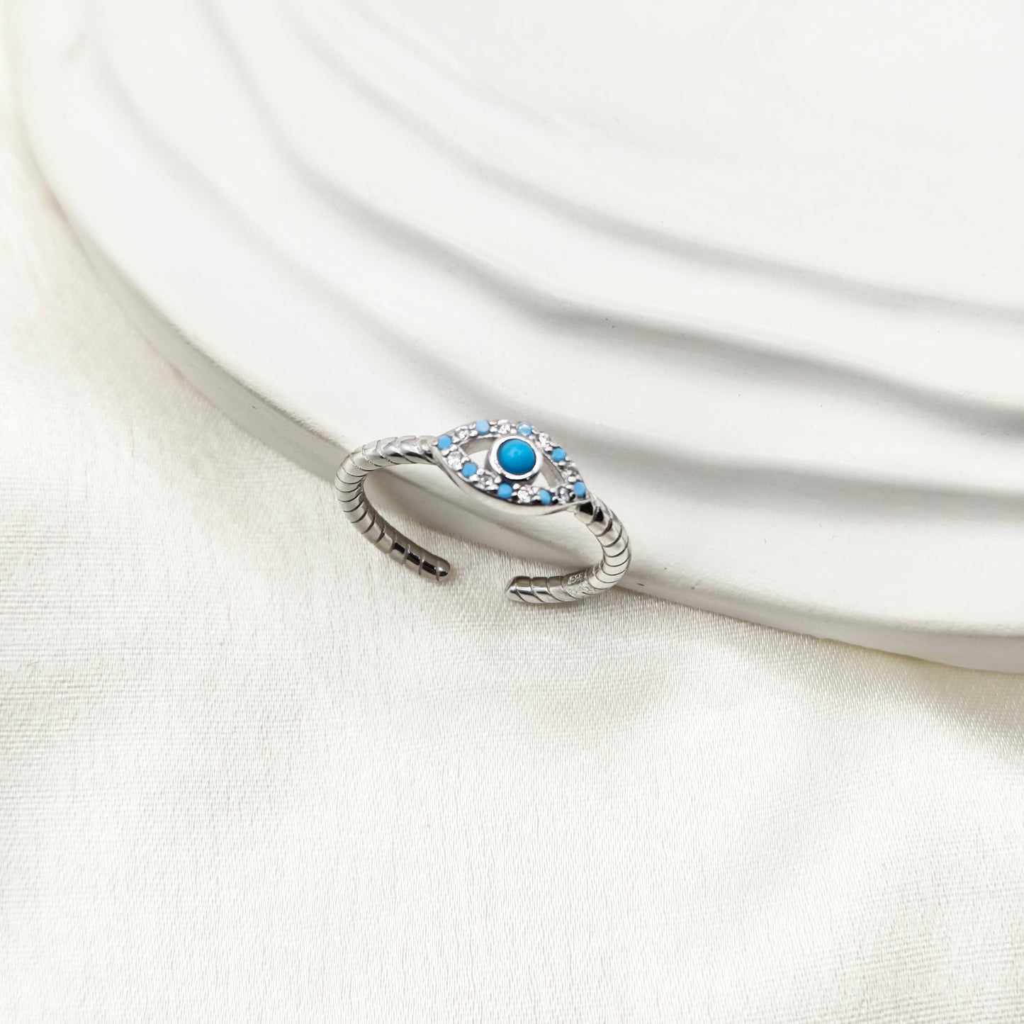 Evil Eye Ring 925 Silver