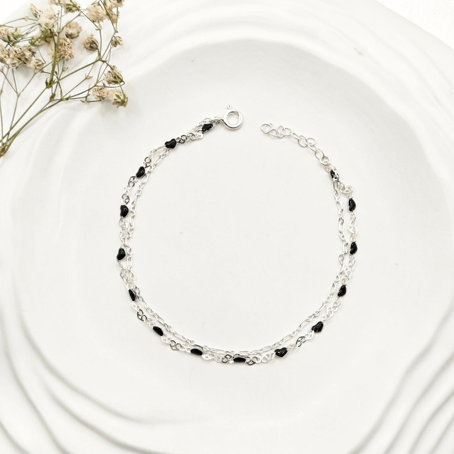 Leigh Layered Bracelet 925 Silver