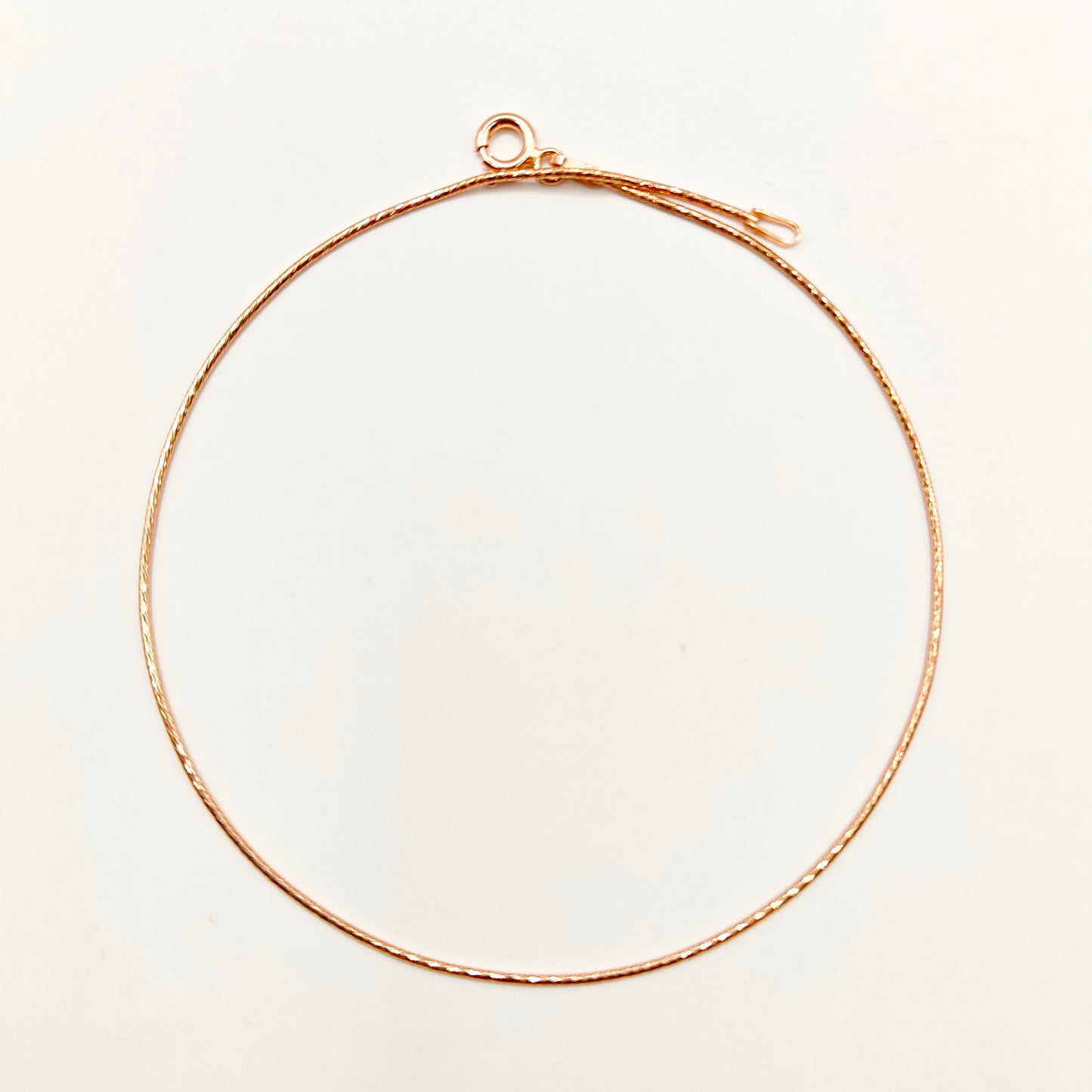 Classic Anklet Rosegold Plated 925 Silver