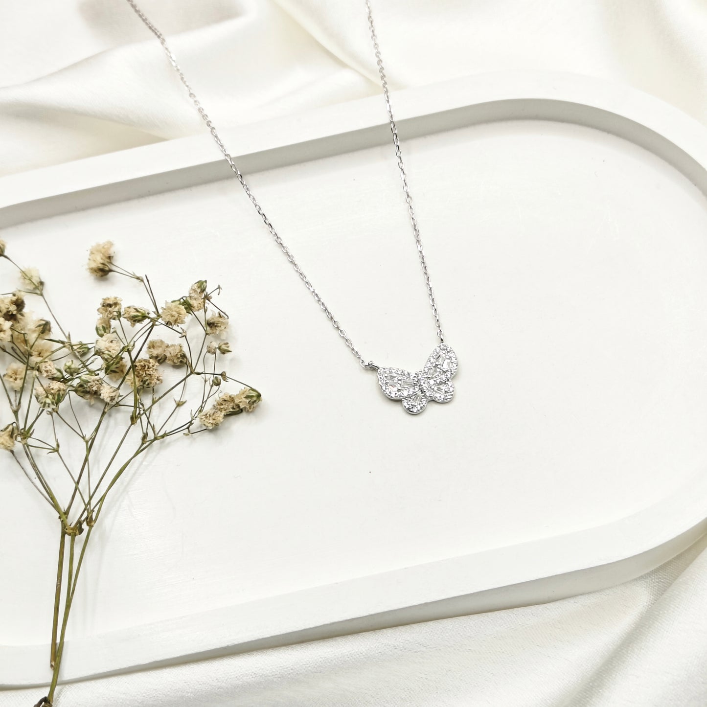 Butterfly Necklace 925 Silver