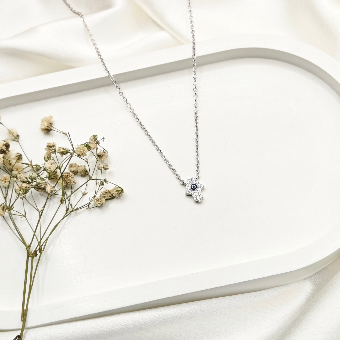 Hamsa Necklace 925 Silver