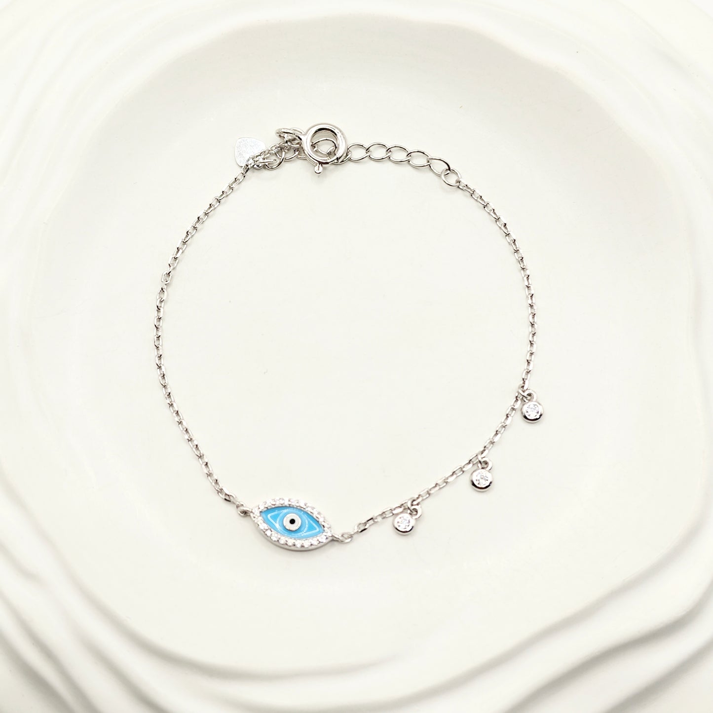 Evil Eye Bracelet 925 Silver