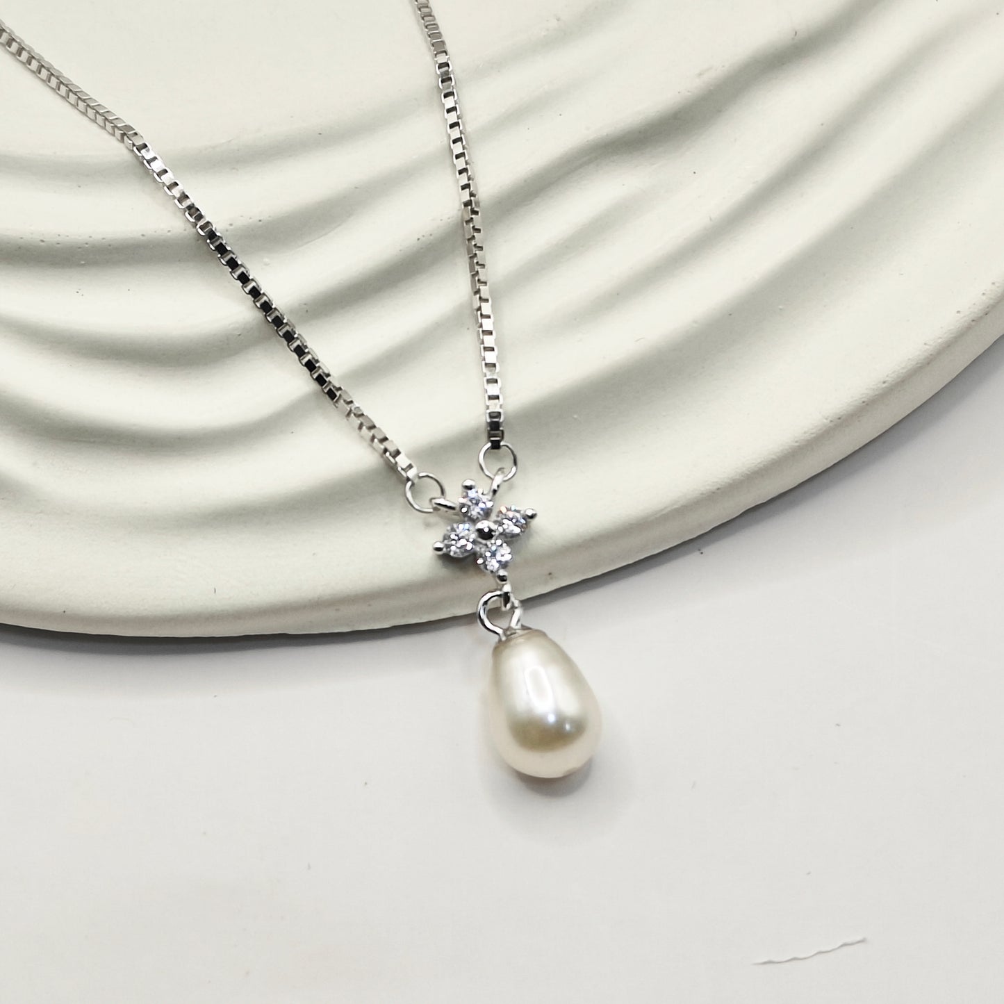 Shelly Pearl Jewellery Set 925 Silver