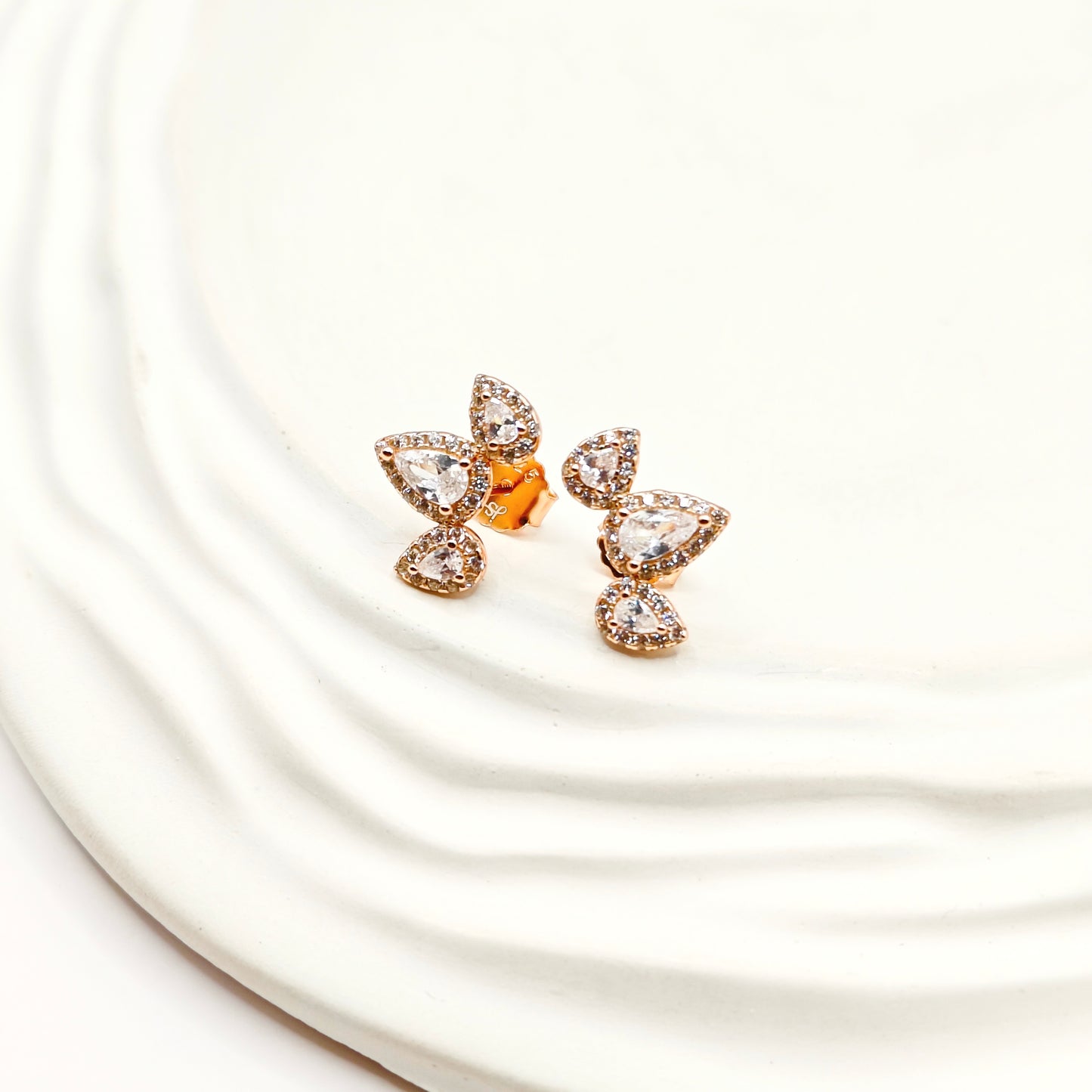 Jia Rosegold Plated Jewellery Set 925 silver