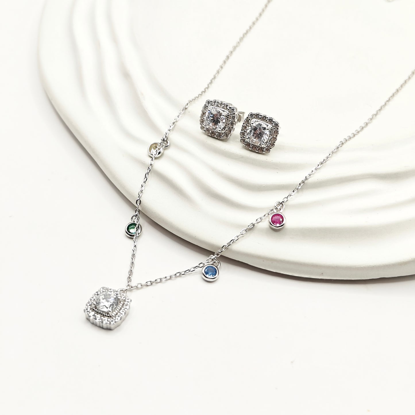 Olivia Jewellery set 925 silver
