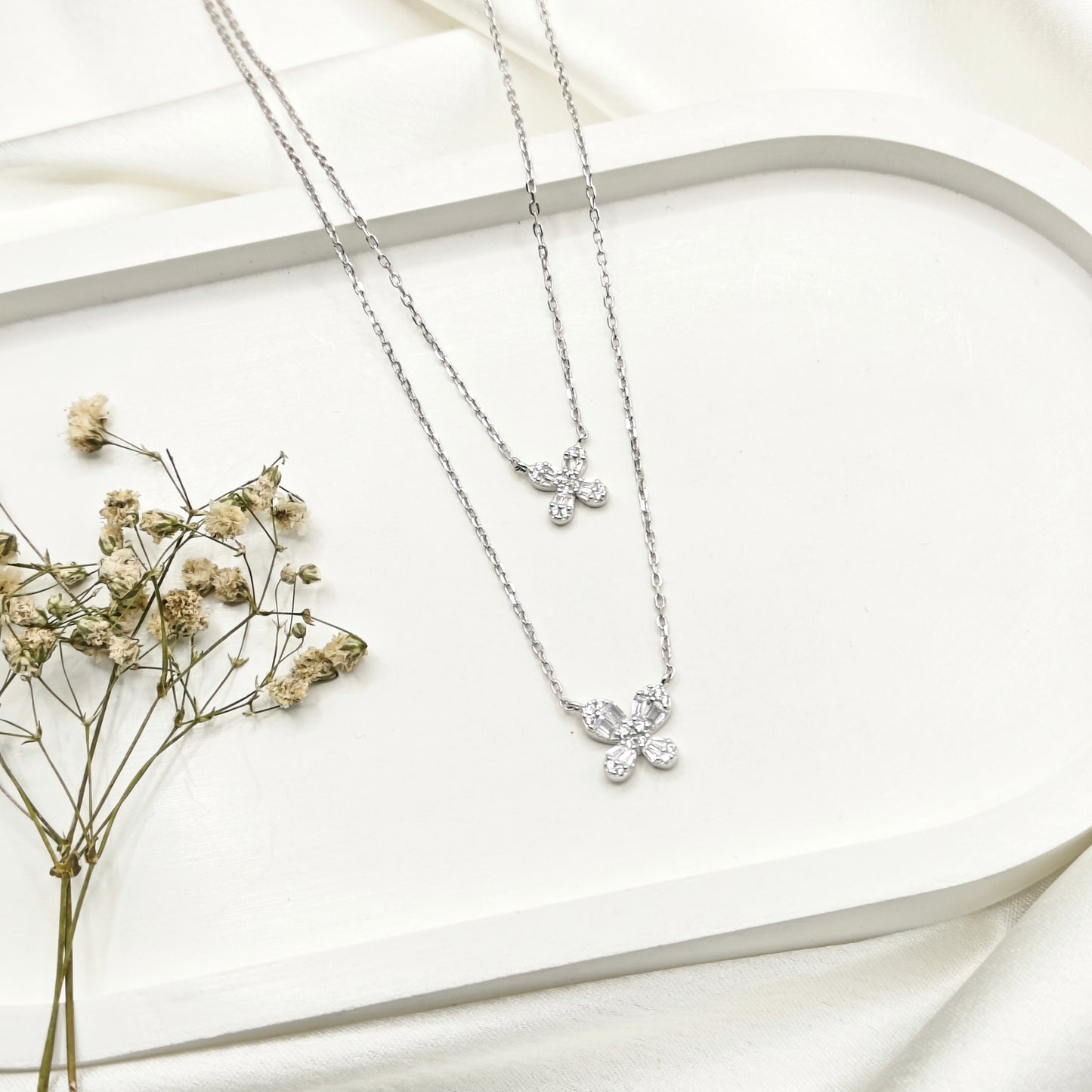 Luca Layered Necklace 925 Silver