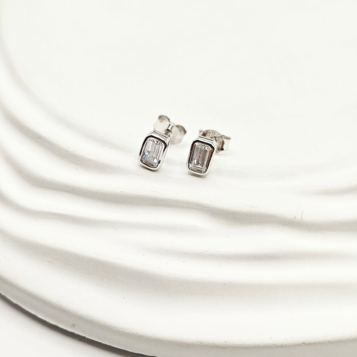 Bezel Jewellery Set 925 Silver