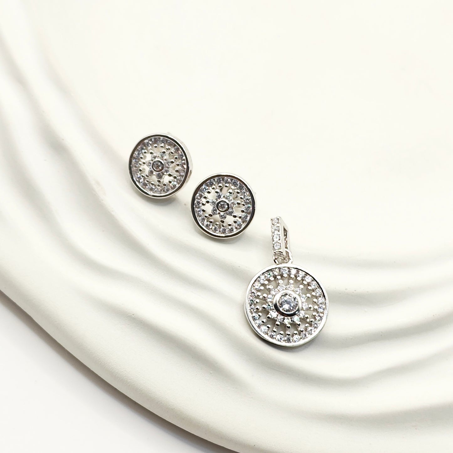 Leah Jewellery Set 925 Silver