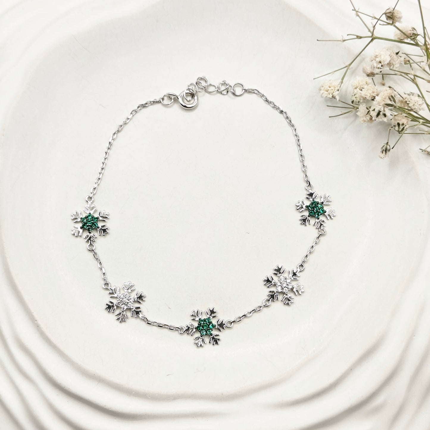 Snowflake Bracelet 925 Silver