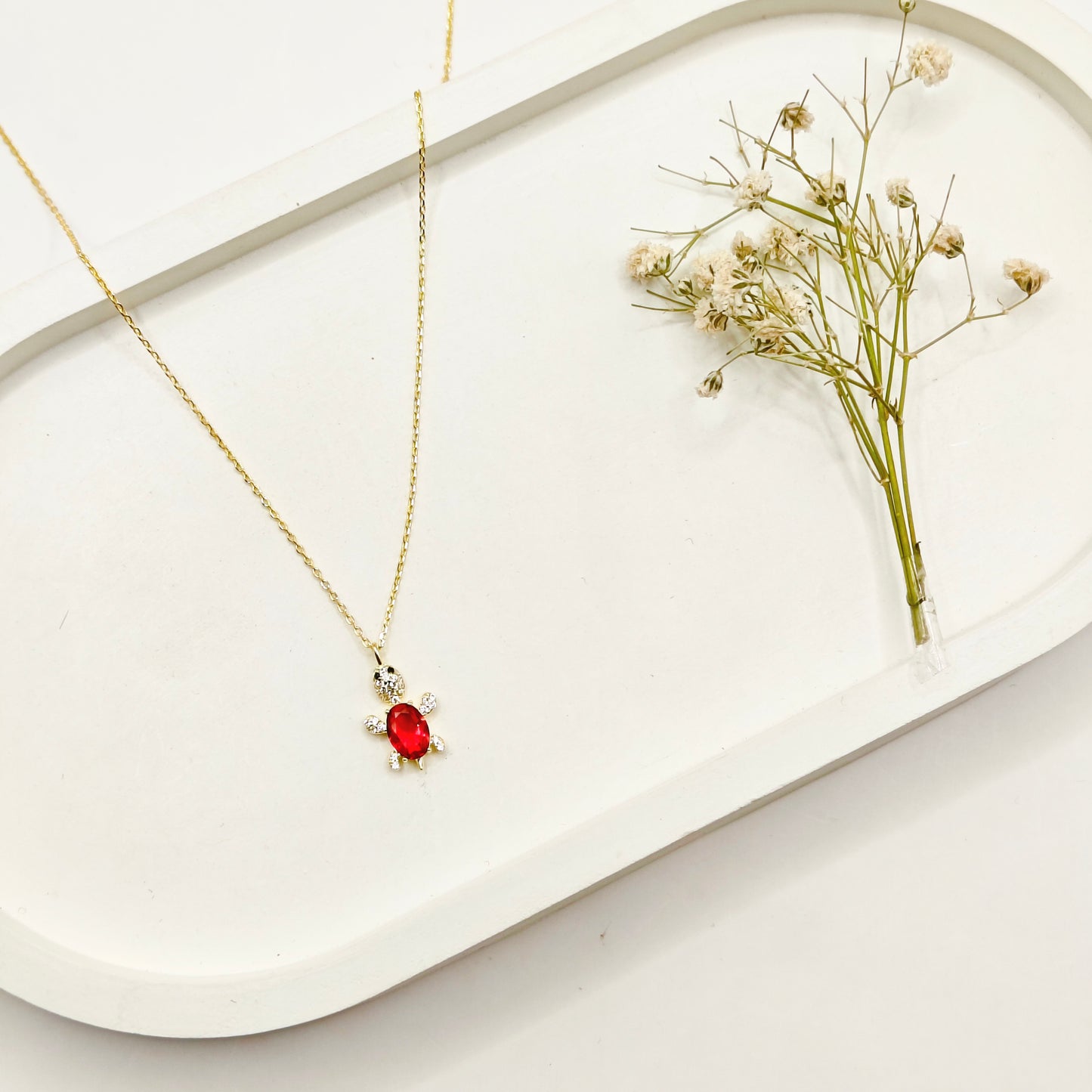 Turtle Gold Plated Necklace 925 Silver